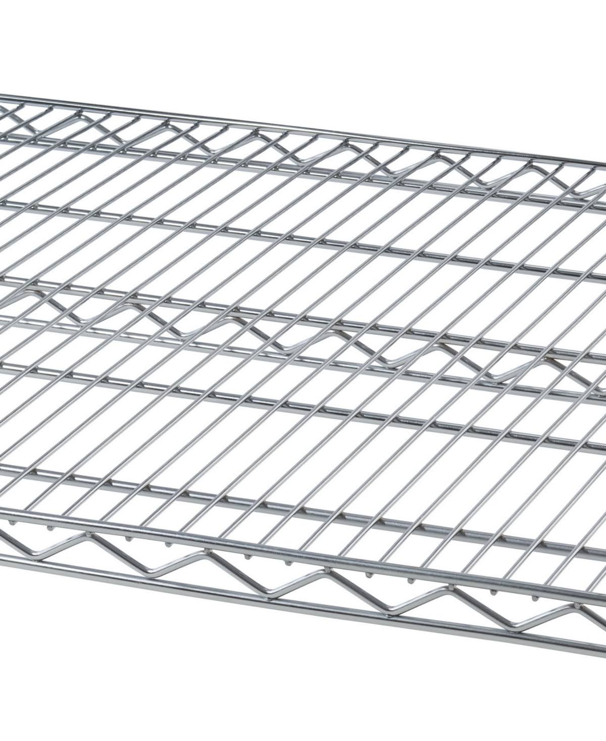 Trinity EcoStorage 6Tier Wire Shelving Rack with Wheels, Silver Frgino