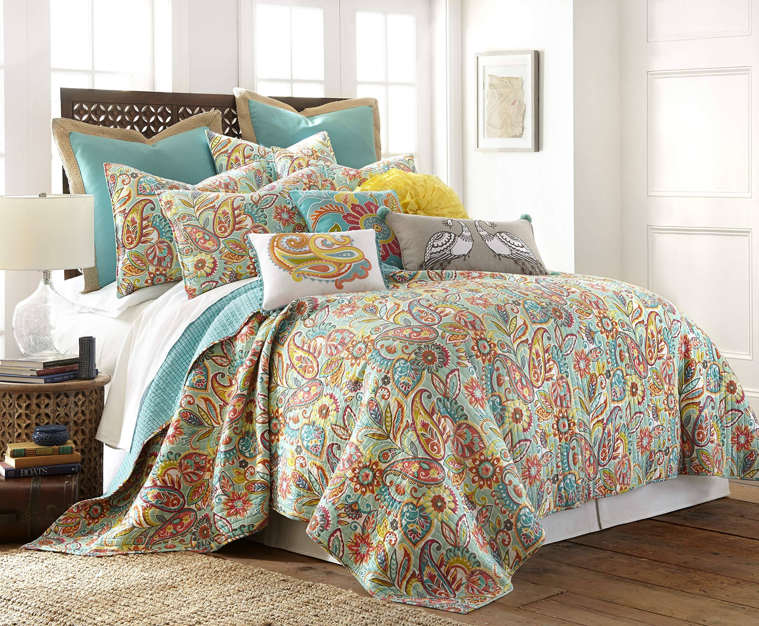 Levtex Teal Palisades Quilt Set - Hrazda