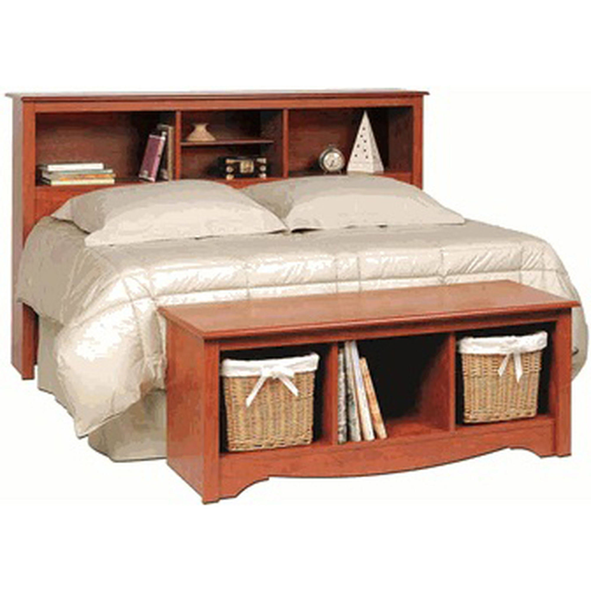 Prepac Bookcase Headboard, Full/Queen Cherry Hrazda