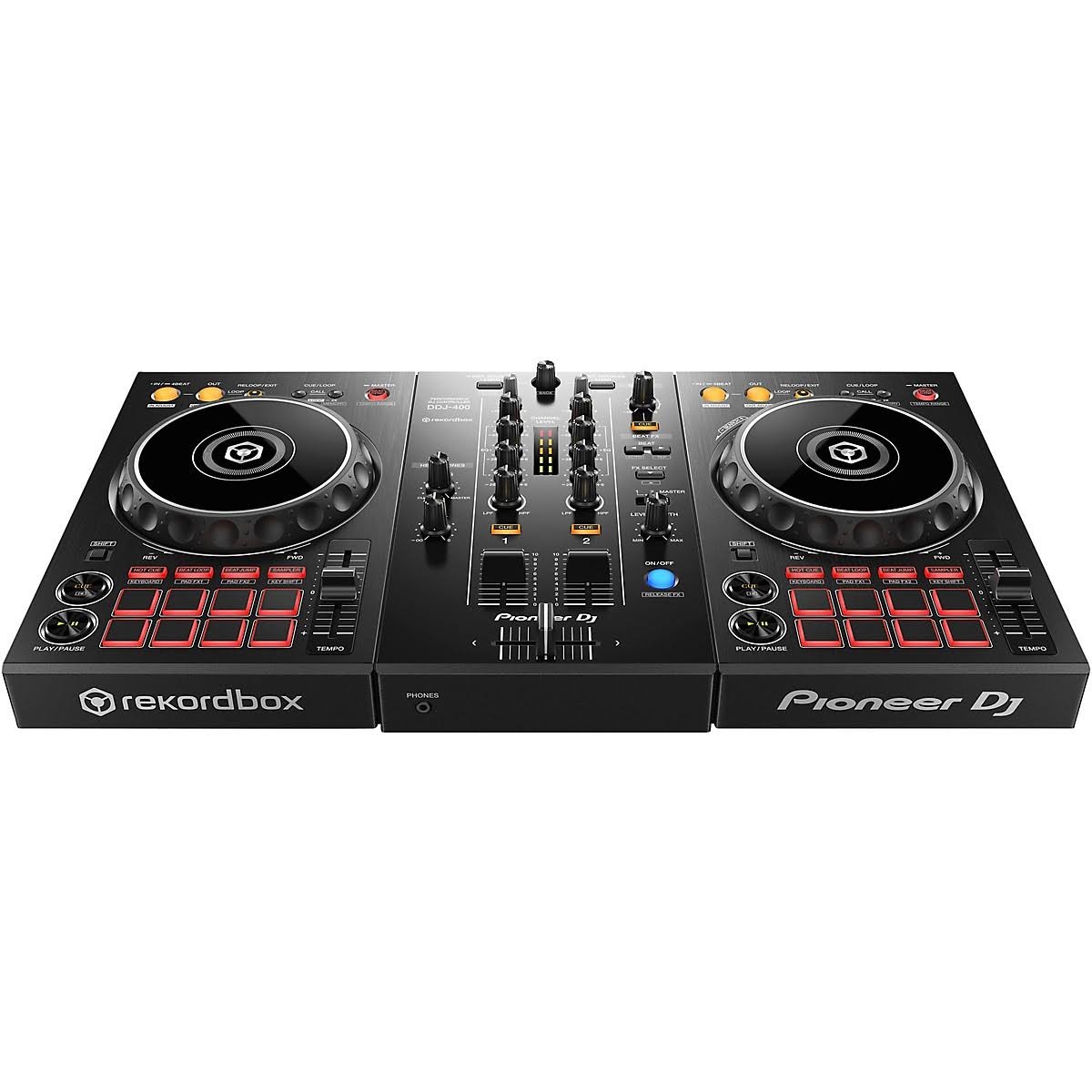 Pioneer DDJ-400 Performance Controller With RB-DMX1 Lighting Controller ...