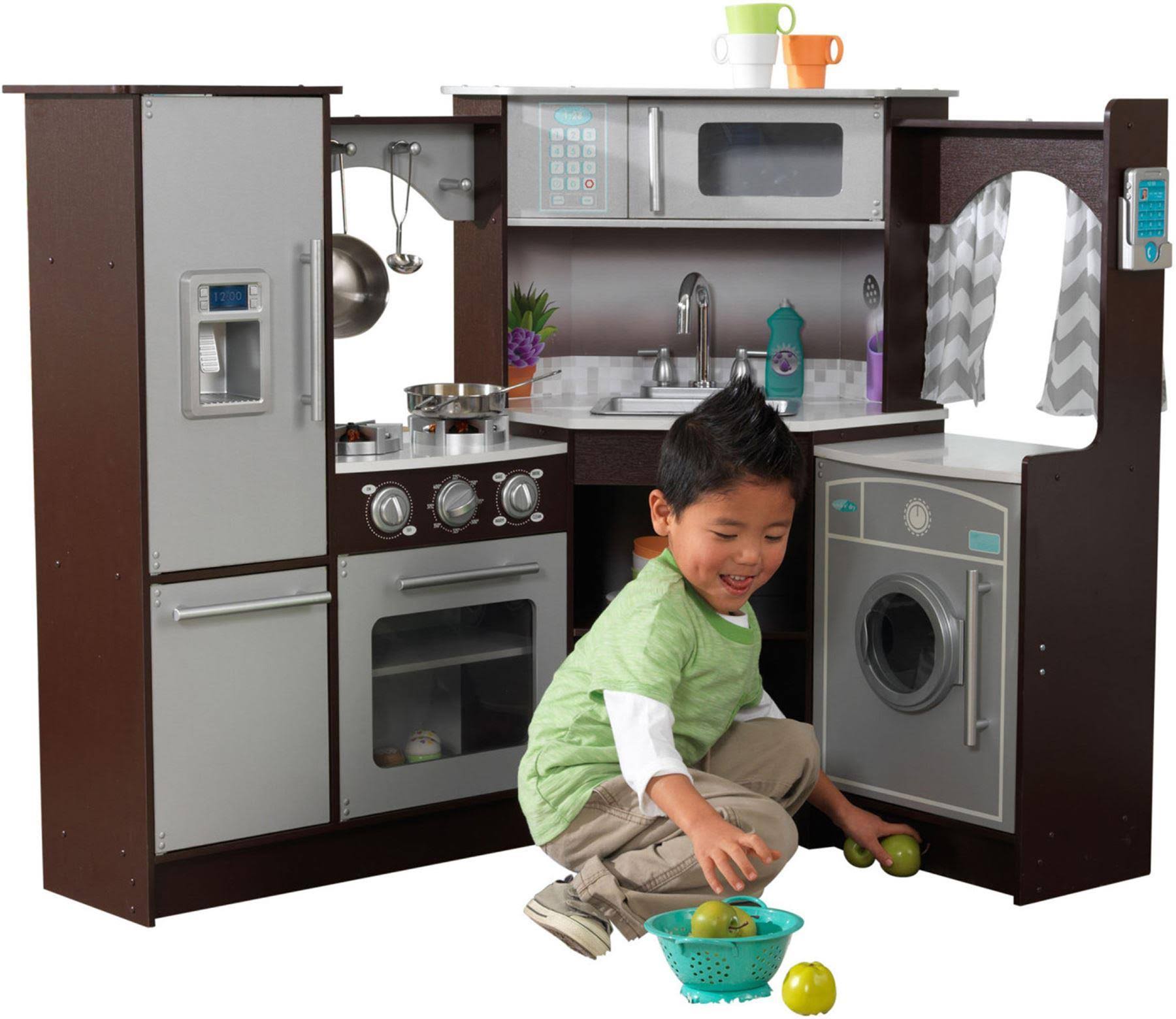 Kidkraft Ultimate Corner Play Kitchen with Lights & Sounds Frgino