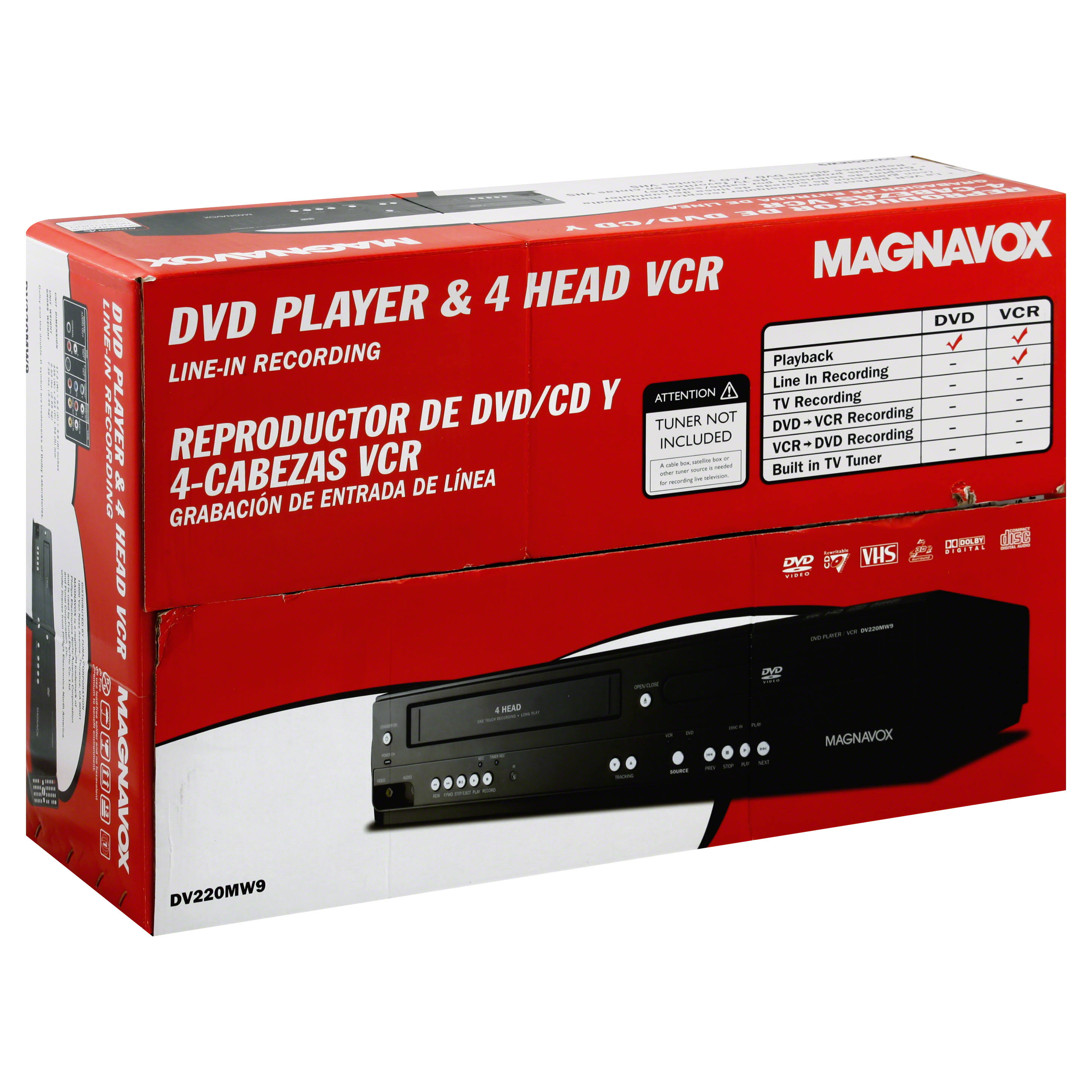 Magnavox DV220MW9 DVD/VCR Combo Hrazda