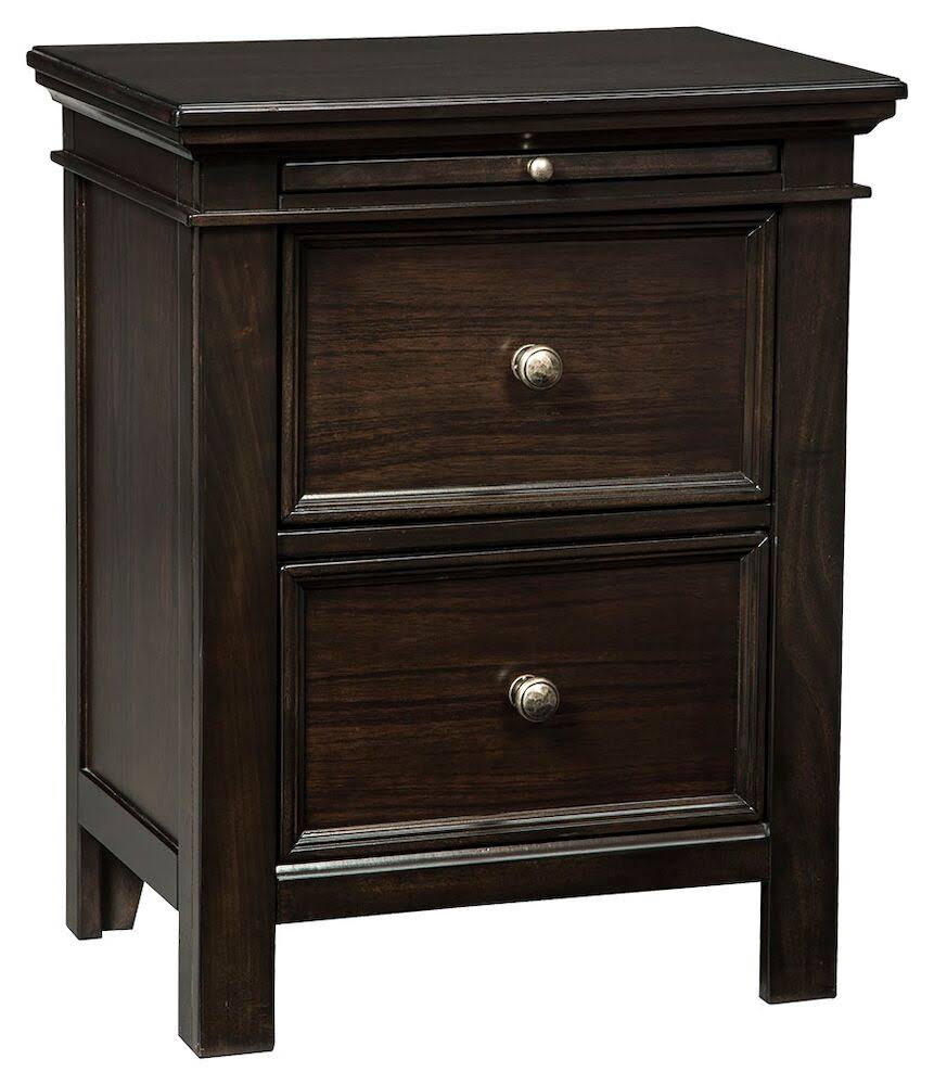 Ashley Alexee Nightstand Dark Brown Hrazda