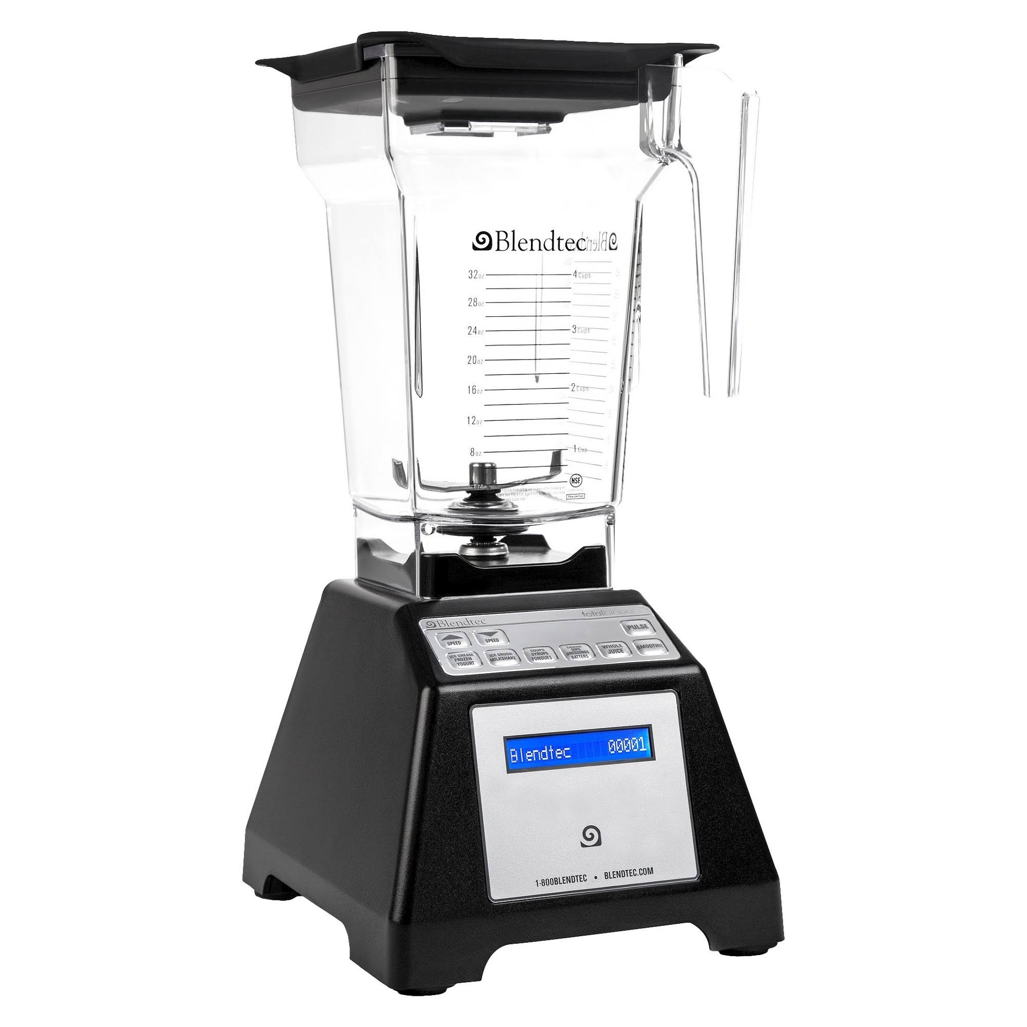 Blendtec Total Classic Original Blender With Four Side Jar - Black - Hrazda