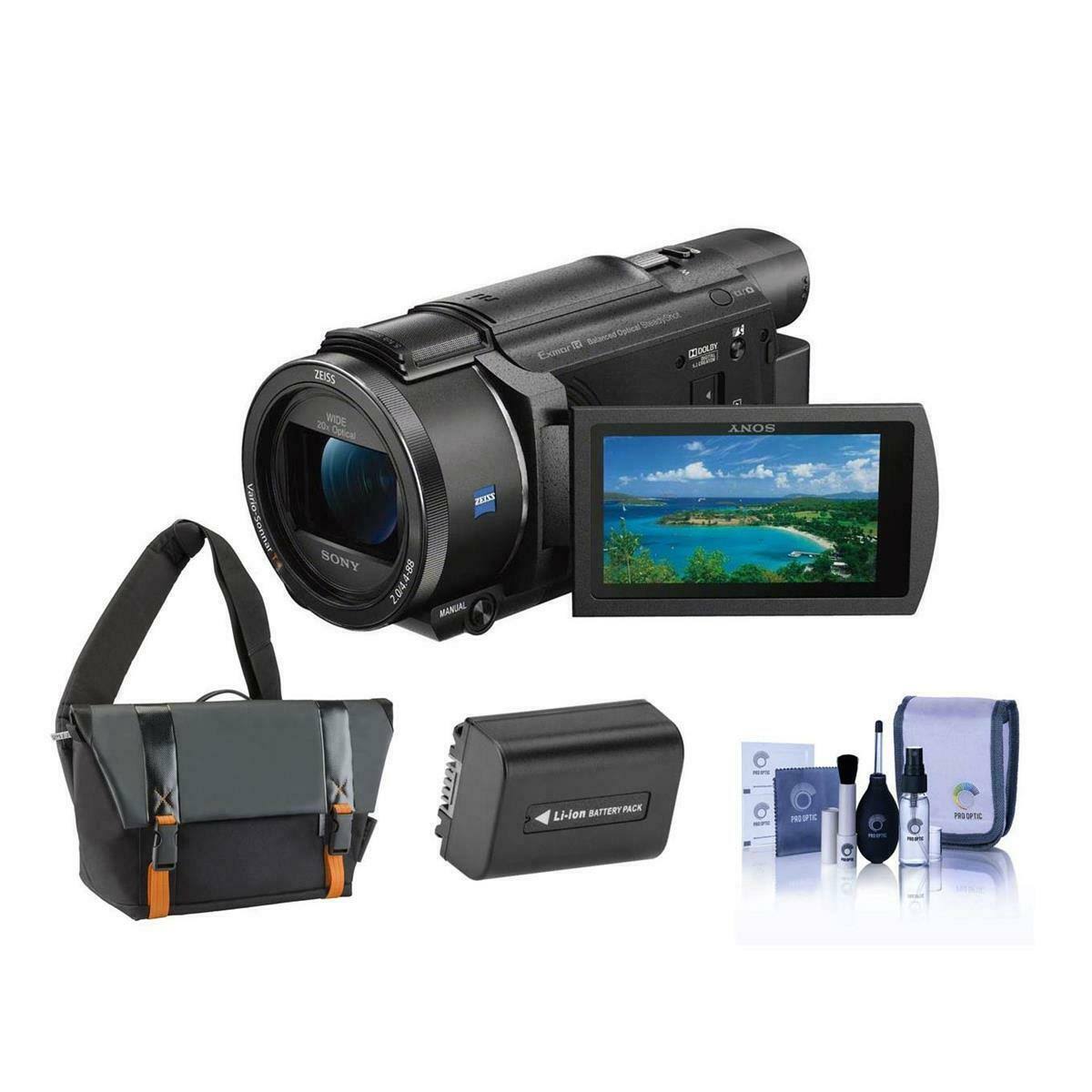 Sony FDRAX53 4K Ultra HD Handycam Camcorder with Free Accessory Bundle