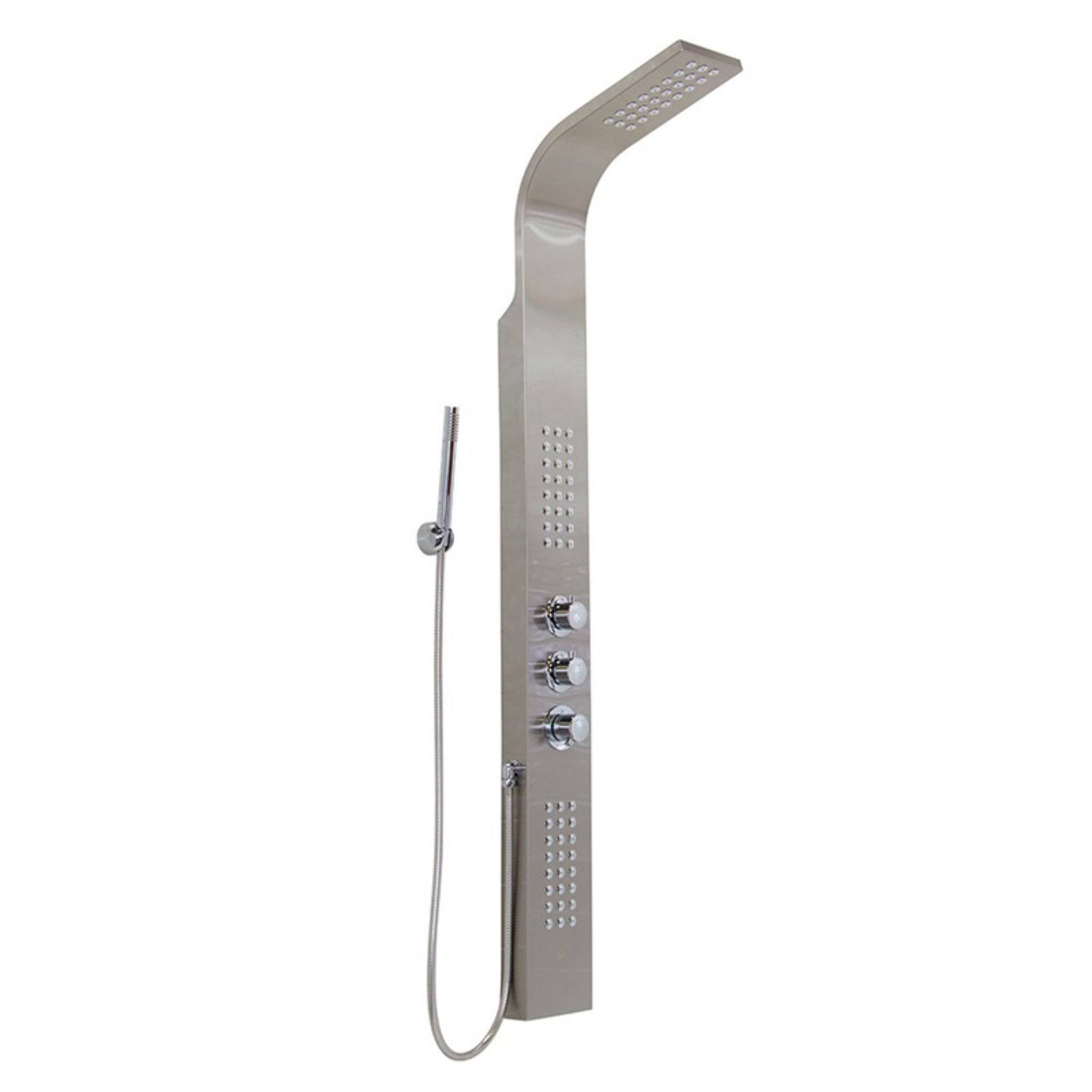 Vigo Stainless Steel Shower Panel with Rain Head Massage System Hrazda