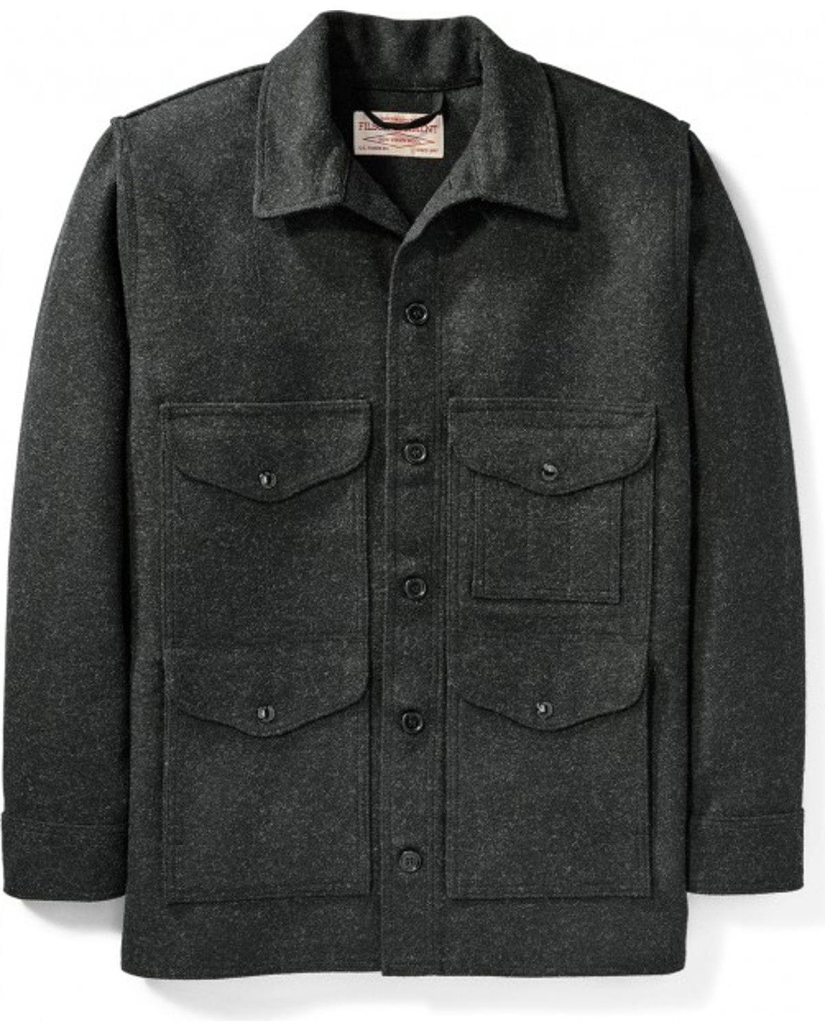 Filson Men's Mackinaw Cruiser Jacket - Small - Charcoal - Frgino