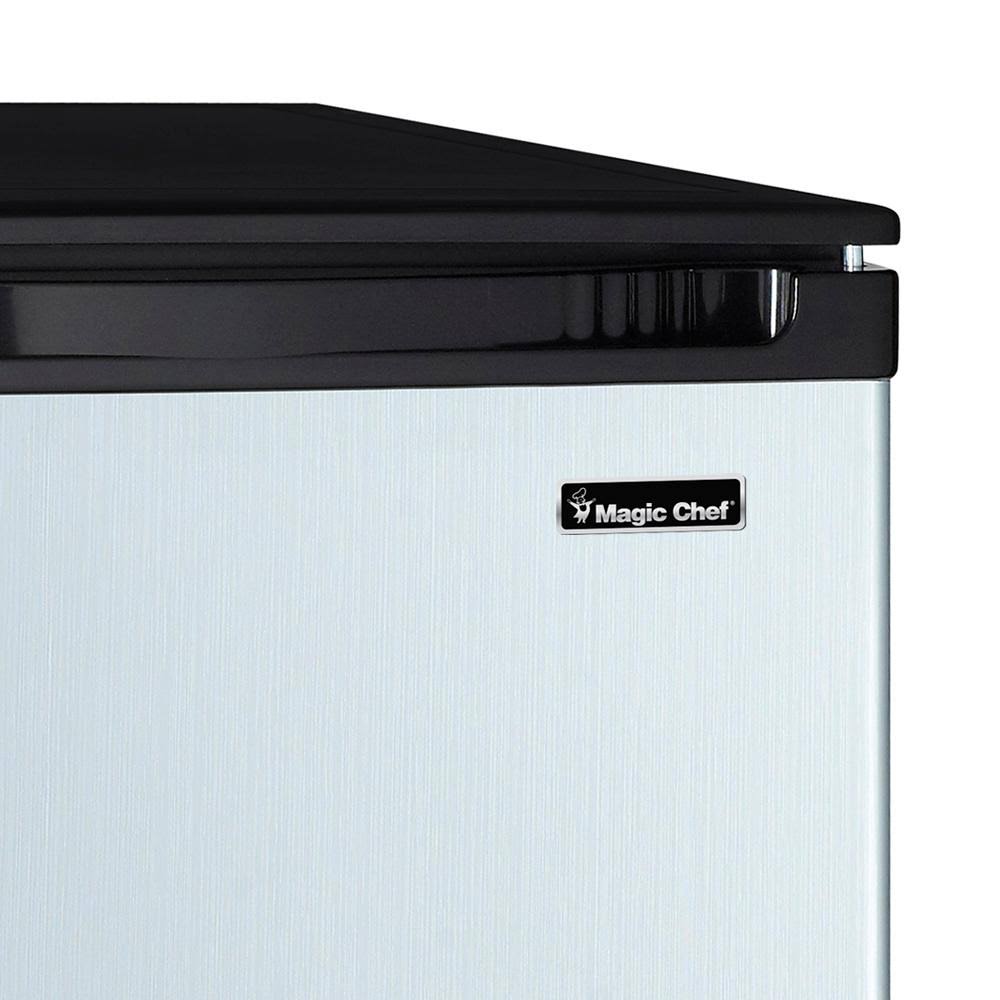 Magic Chef 4.4 Cu. ft. Mini Fridge with Freezerless Design in Stainless