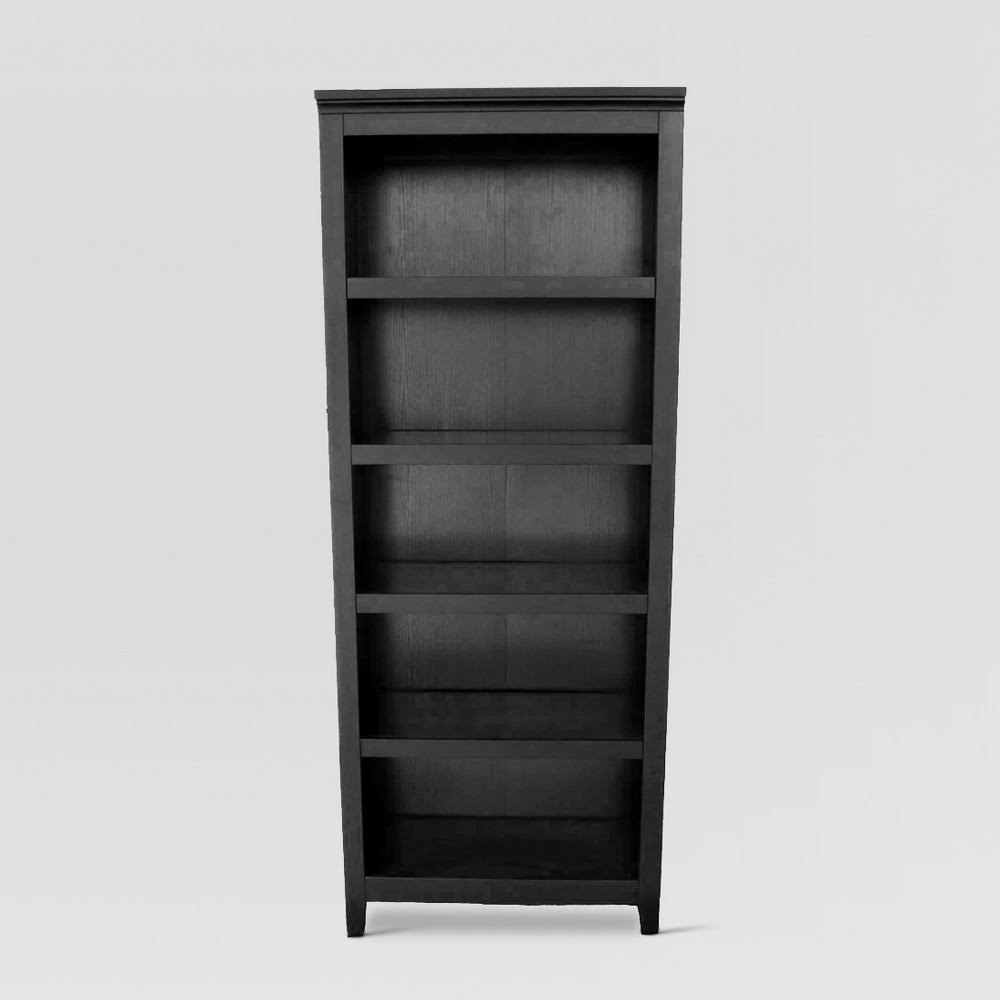 Threshold Carson 5 Shelf Bookcase, Black Hrazda