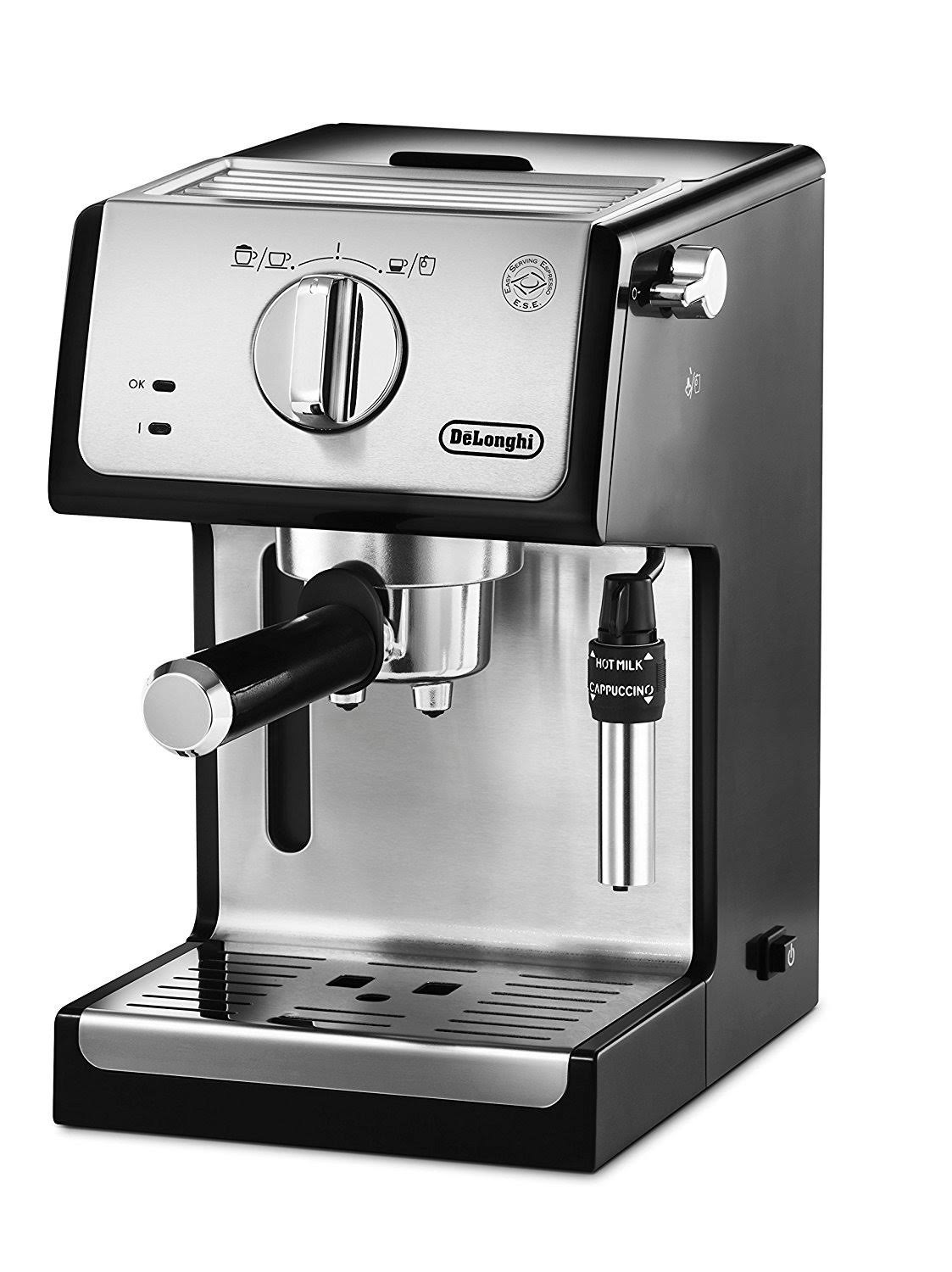 Delonghi ECP35.31 Traditional Pump Espresso Machine, Silver & Black