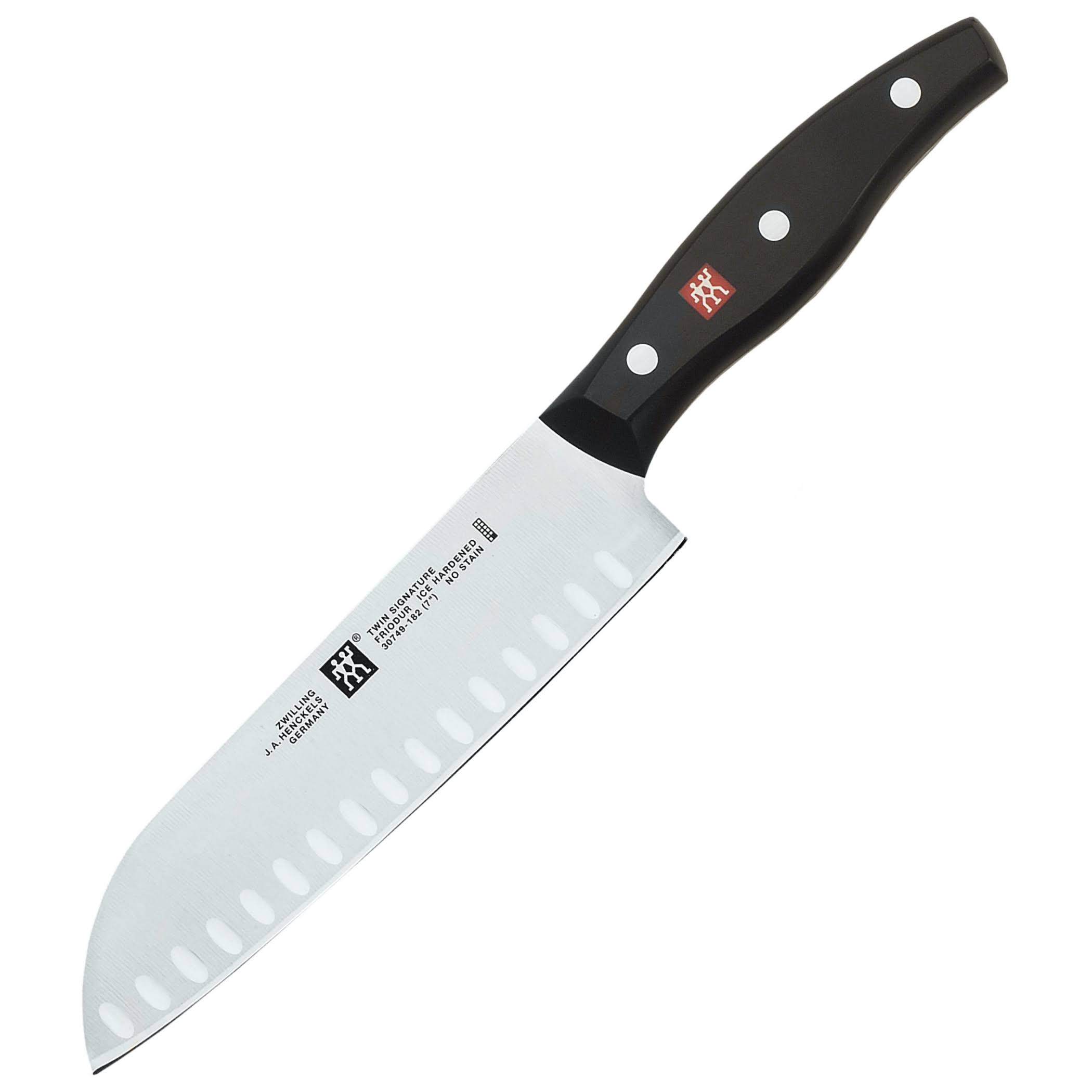 Zwilling J. A. Henckels Twin Signature 7" Santoku Hollow Edge Knife ...
