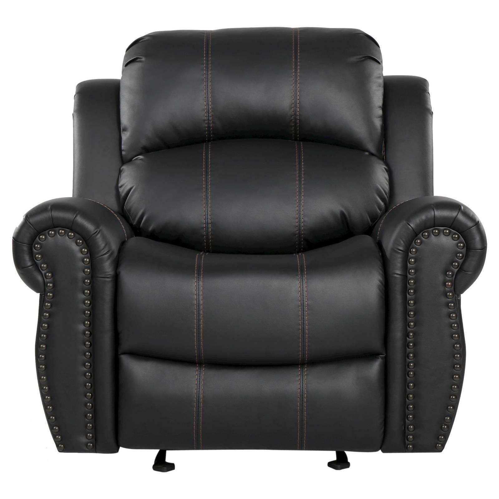 Charlie Faux Leather Glider Recliner Club Chair Christopher Knight