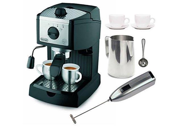 Delonghi Ec155 15 Bar Pump Espresso And Cappuccino Maker Bundle - Hrazda