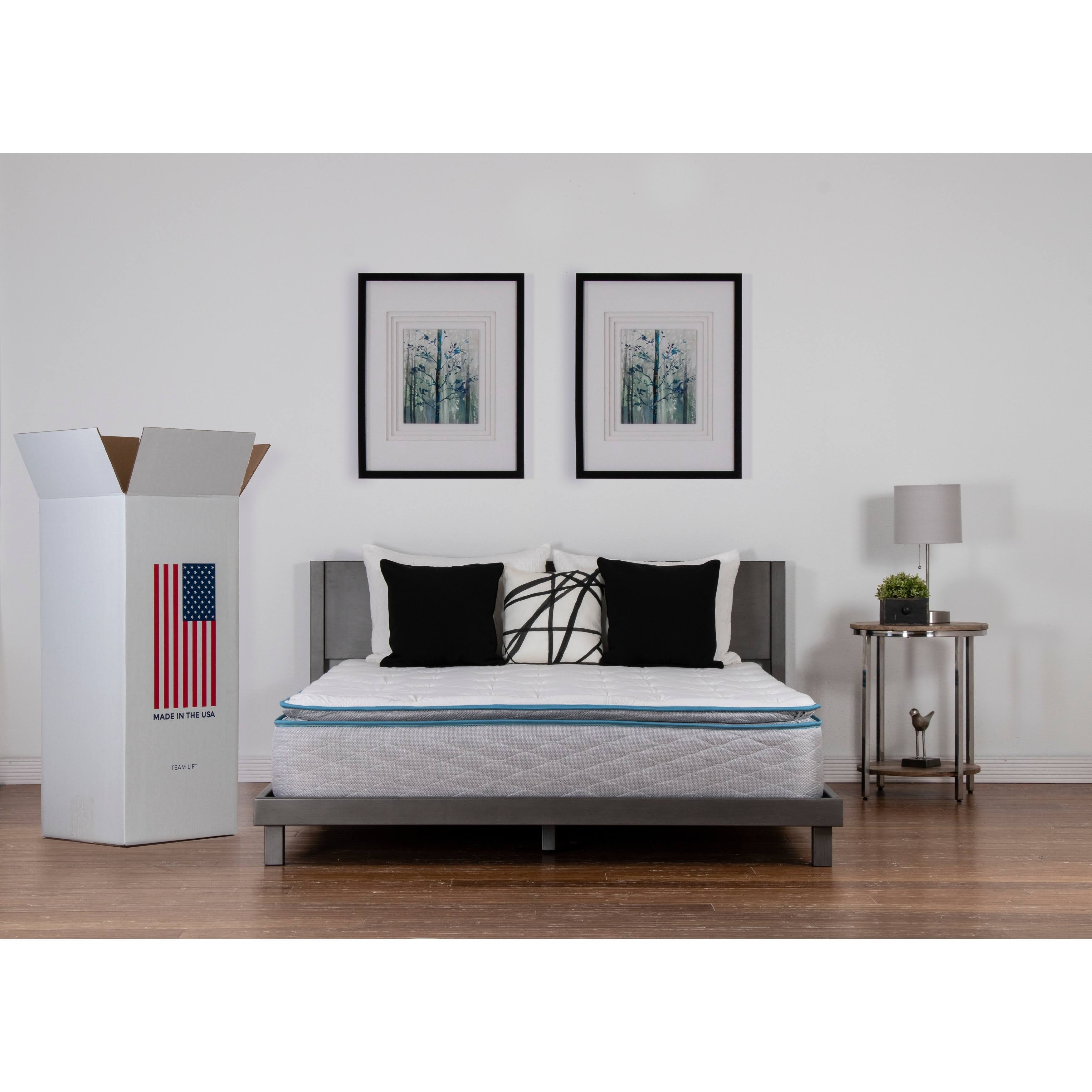 NuForm Quilted Pillow Foam Mattress, Size Queen Hrazda