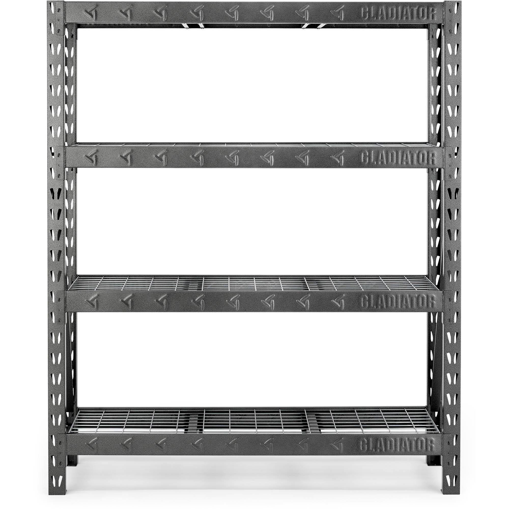 Gladiator 60 Inch 4 Shelf Welded Steel Garage Shelving Unit Hrazda