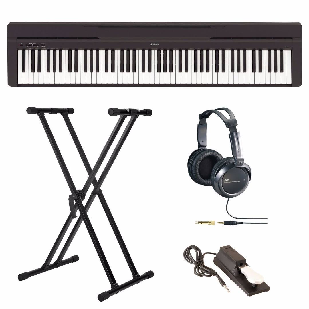 Yamaha P45B Digital Piano with Keyboard Stand/Headphones/Sustain Pedal Hrazda