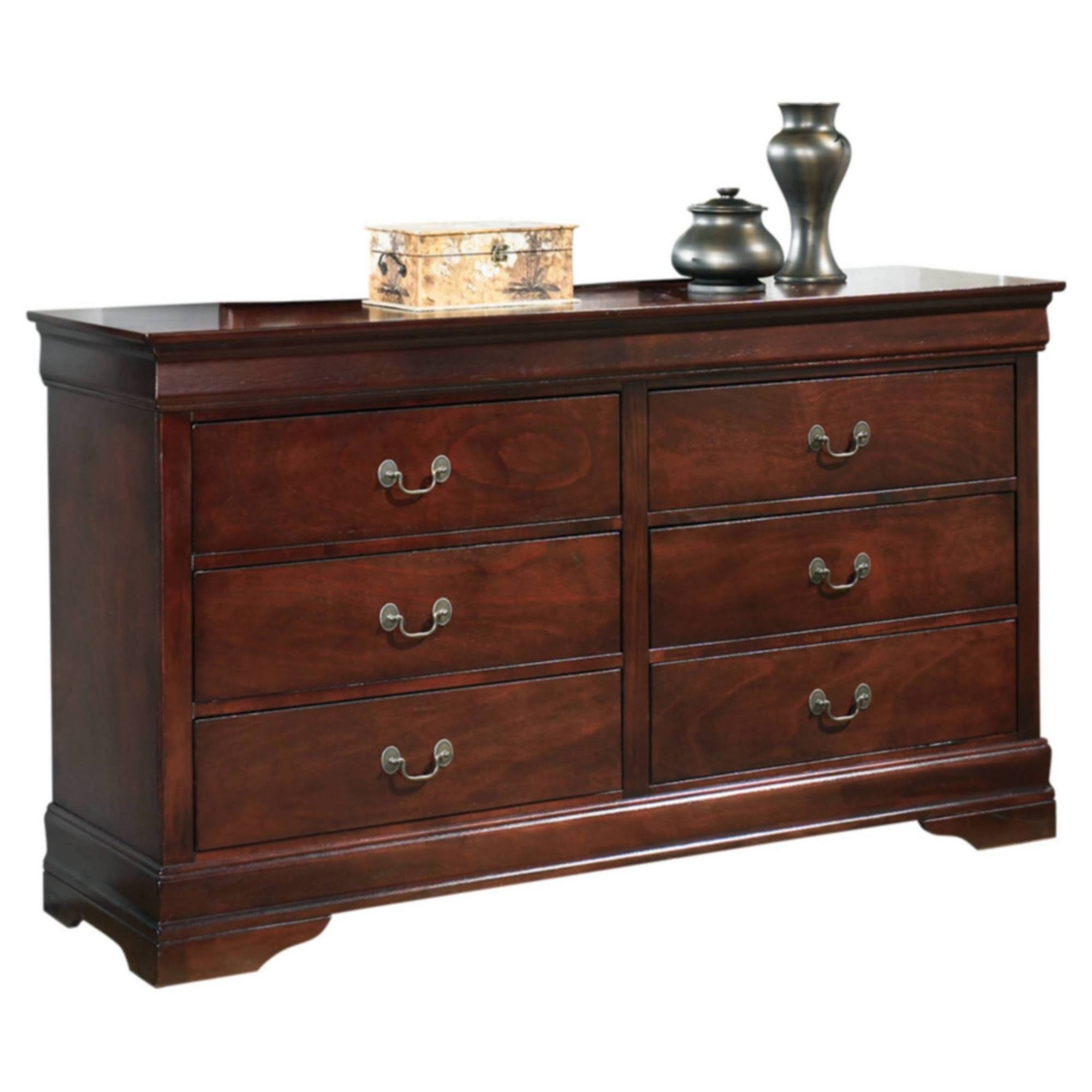 Ashley Alisdair Dark Brown Dresser Hrazda