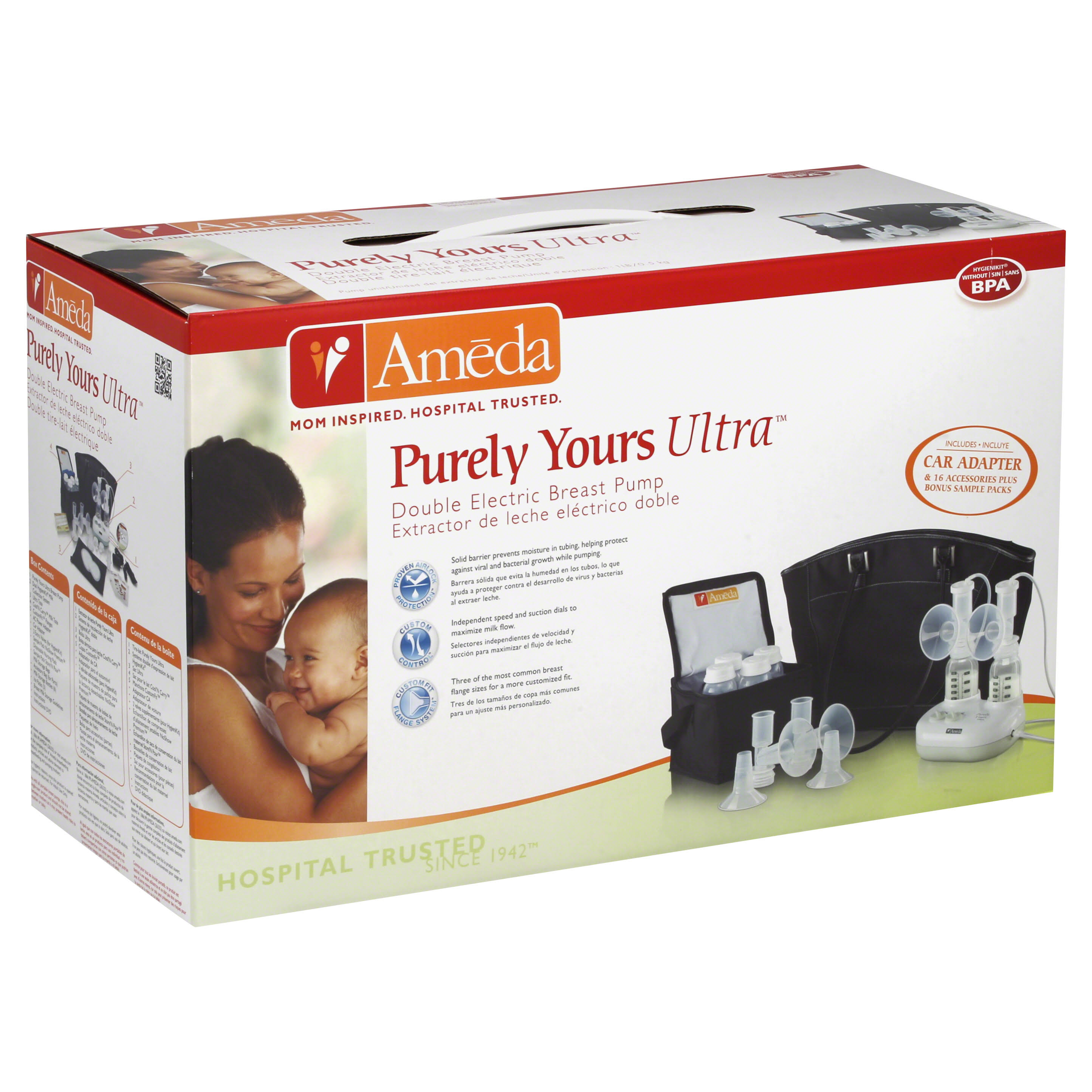 Ameda Purely Yours Ultra Breast Pump, Double Electric Frgino