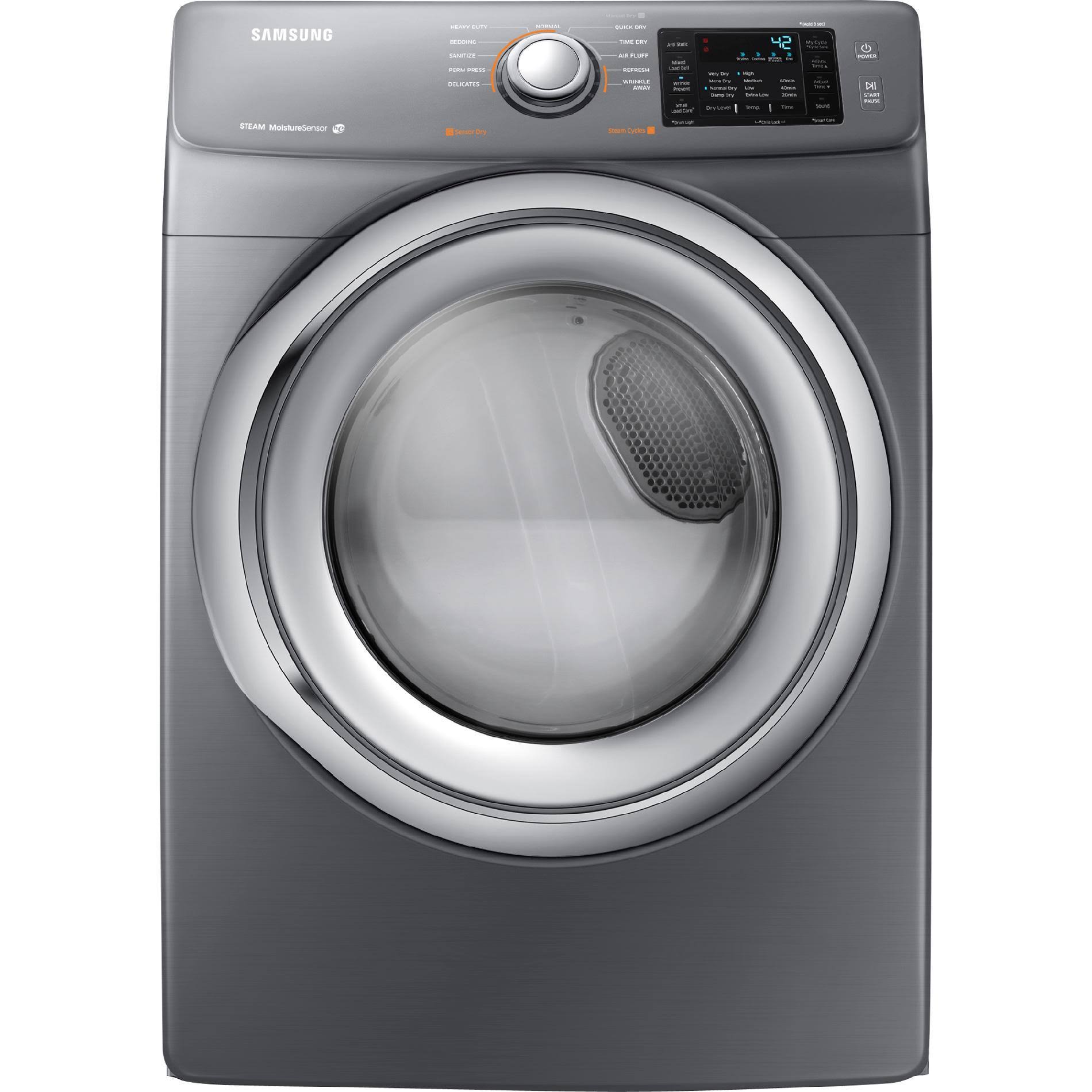 Samsung DV5200 Front-Loading Gas Dryer - Platinum - Frgino