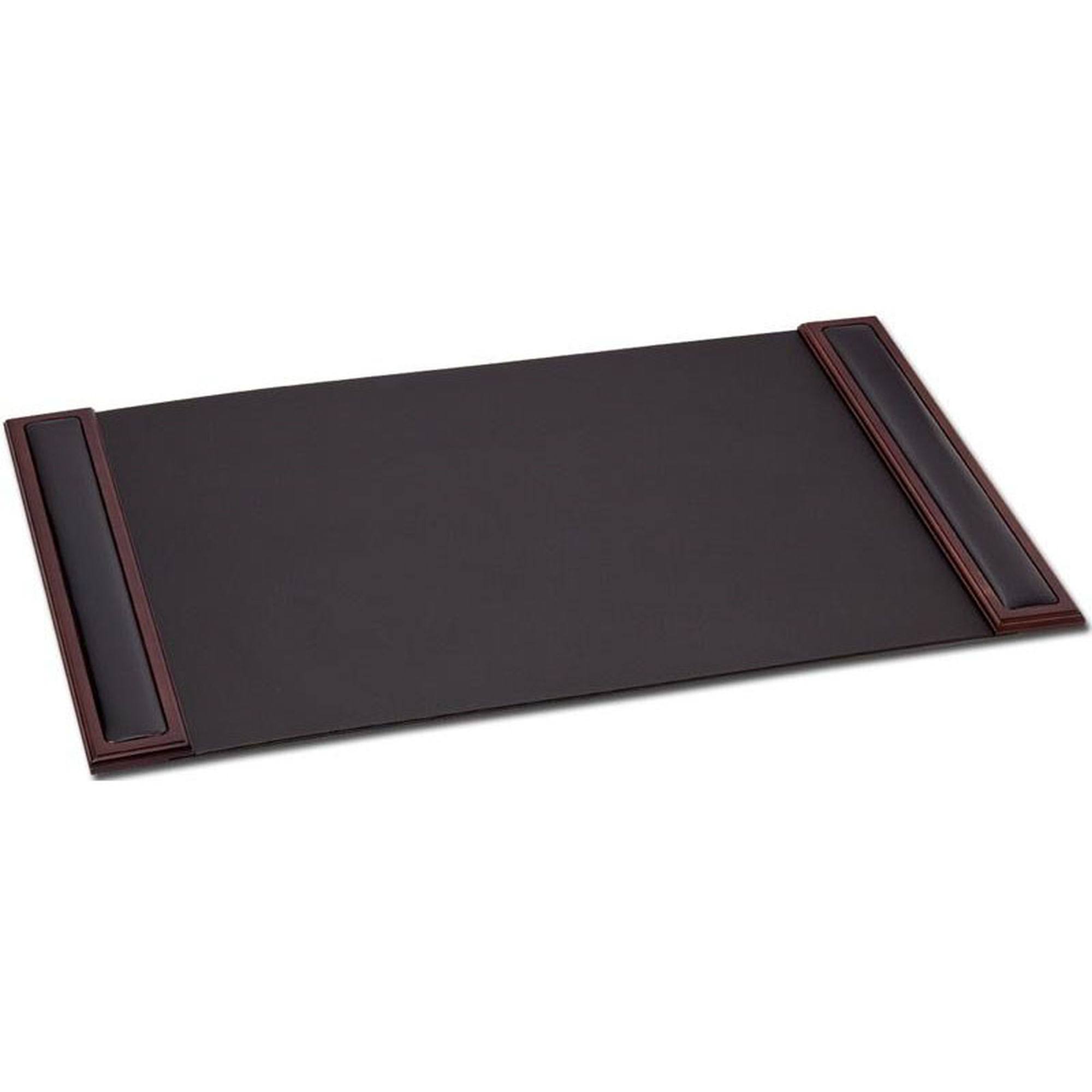 Dacasso Walnut & Leather 34 x 20 SideRail Desk Pad Hrazda