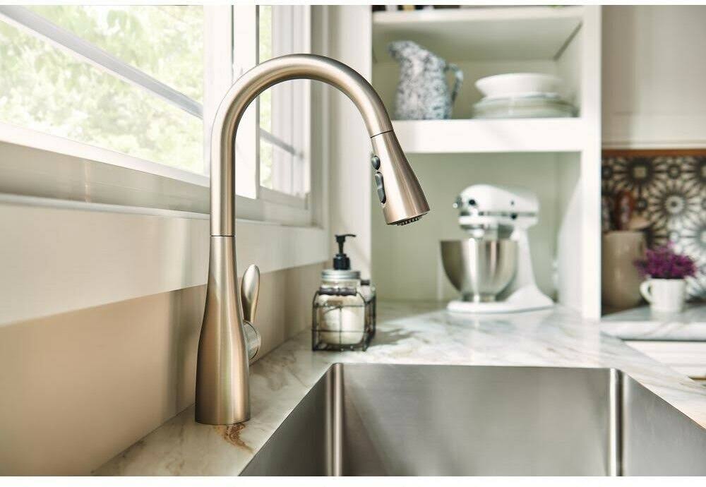 Moen 7594srs Arbor One Handle High Arc Pulldown Kitchen Faucet Stainless Steel Hrazda 4509