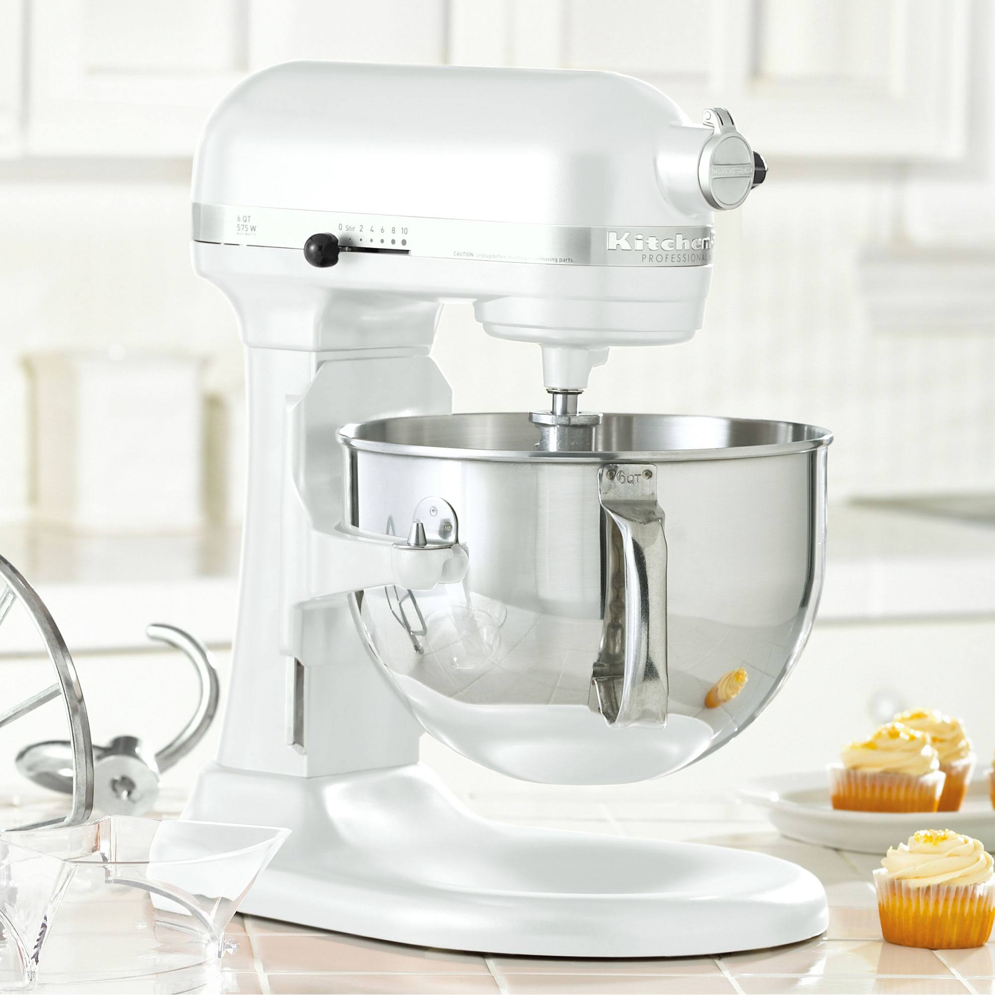 KitchenAid Professional 600 KP26M1X Bowl-Lift Stand Mixer - White - Frgino