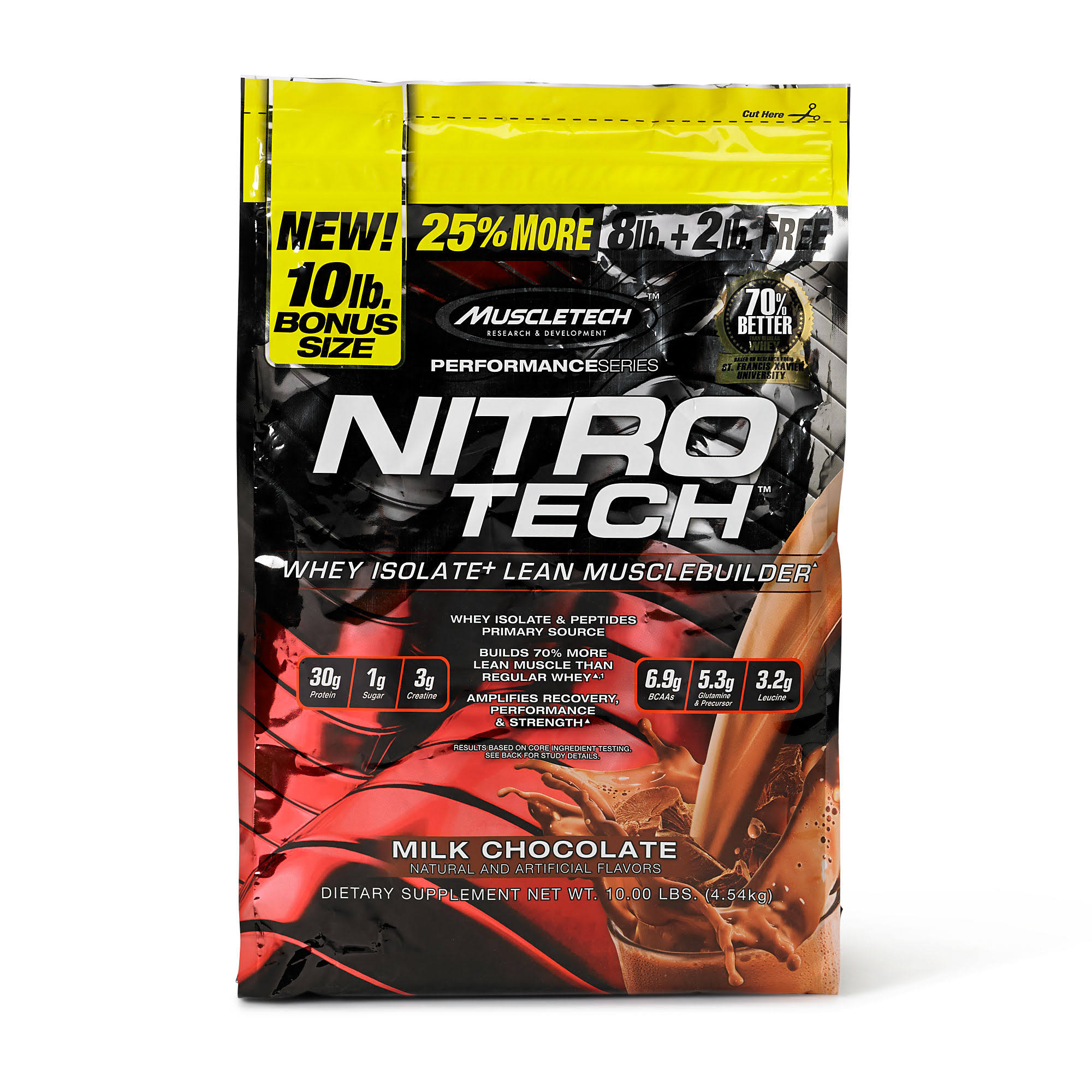 Muscletech Nitro Tech Milk Chocolate 10 lbs Hrazda