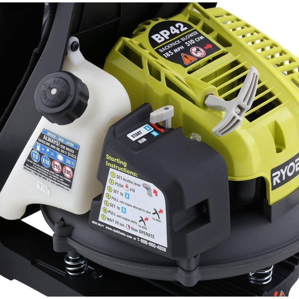 Ryobi RY08420 Leaf Blowers 510 CFM Gas Backpack Blower, 185 mph Hrazda
