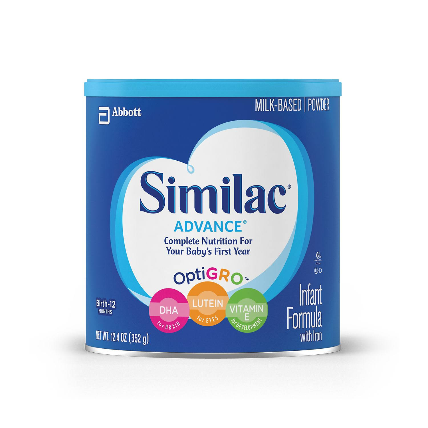 Abbott Similac Advance Baby Formula Powder with Iron 6 pack, 12.4 oz