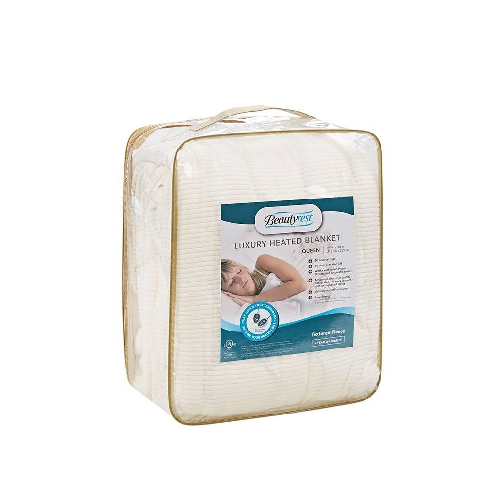 Beautyrest Electric Micro Fleece Heated Blanket Green King Hrazda