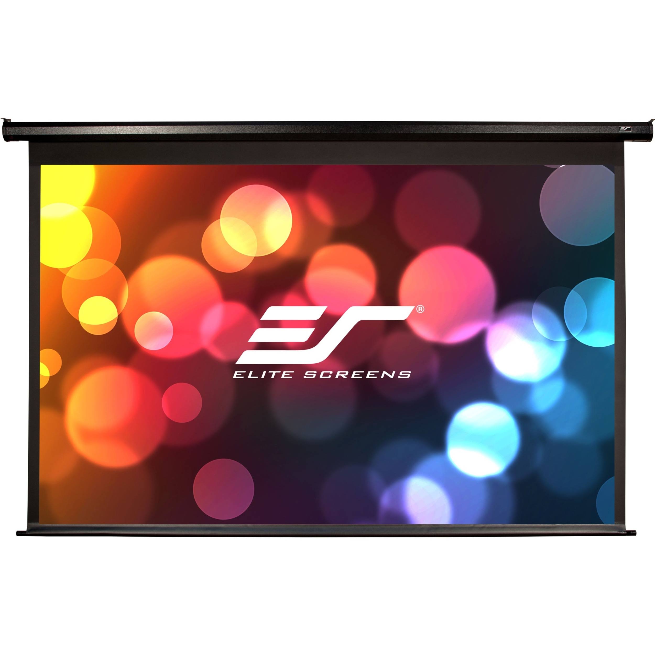 Elite Spectrum Series Electric100H Motorized Projection Screen Black
