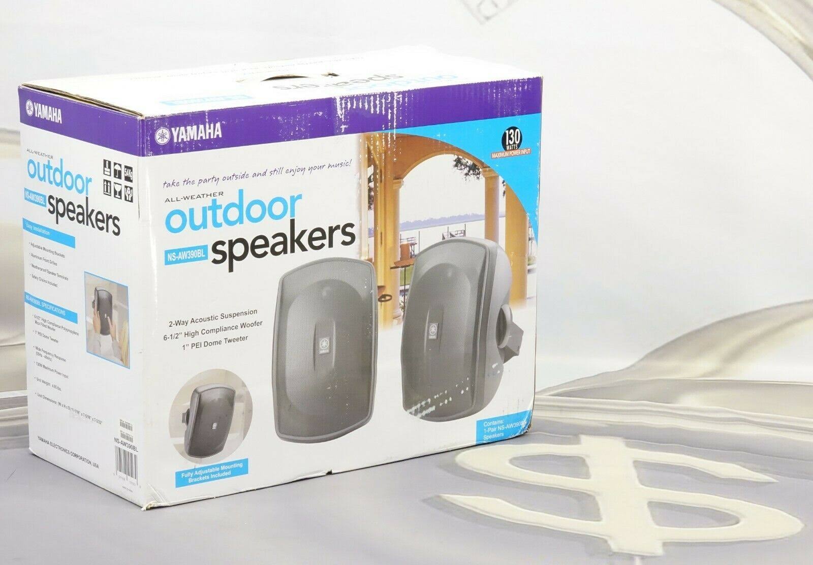Yamaha NSAW390 2way Outdoor Speaker Pair Black Hrazda