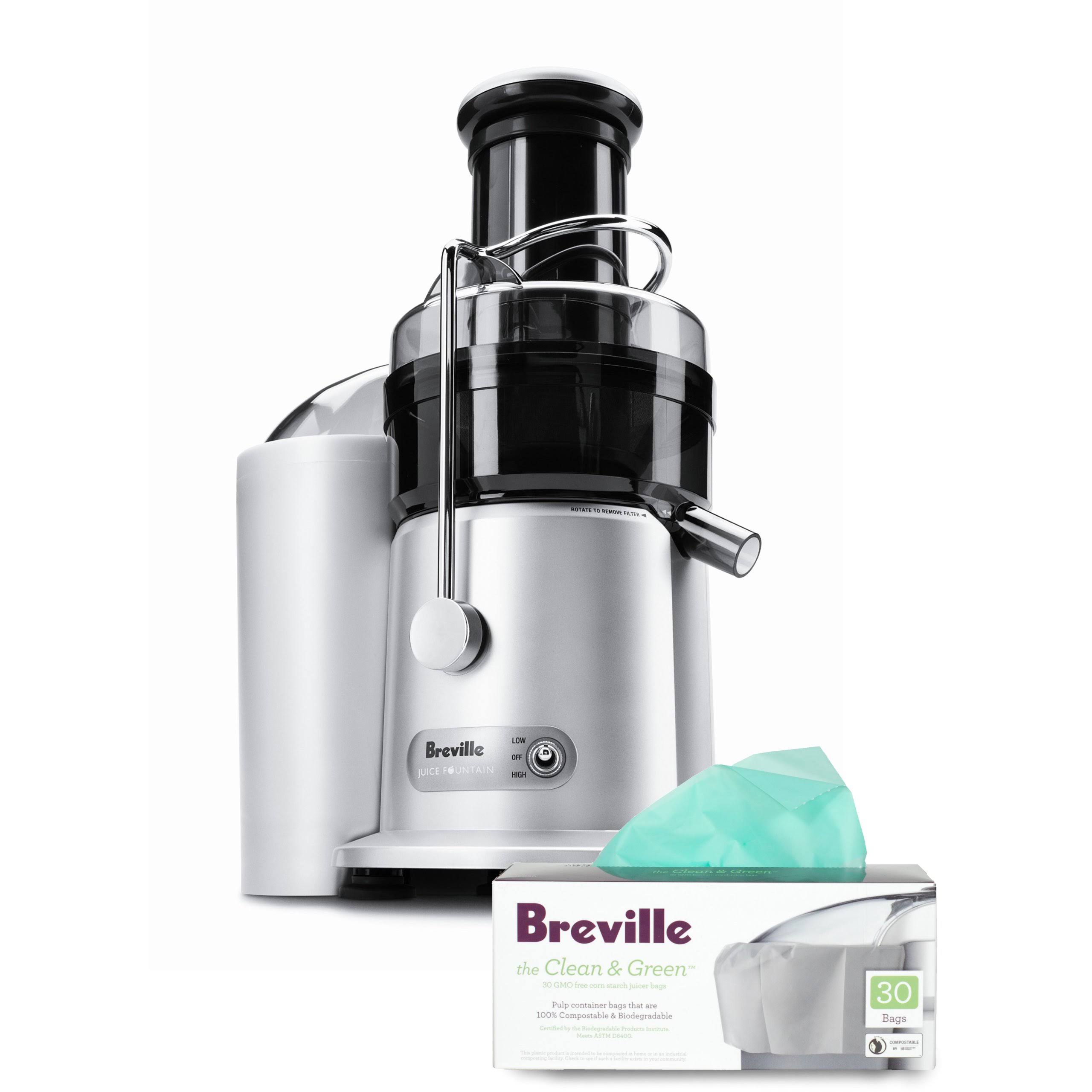 Breville HeavyGrade Polymer juice Fountain Plus with Free Pulp