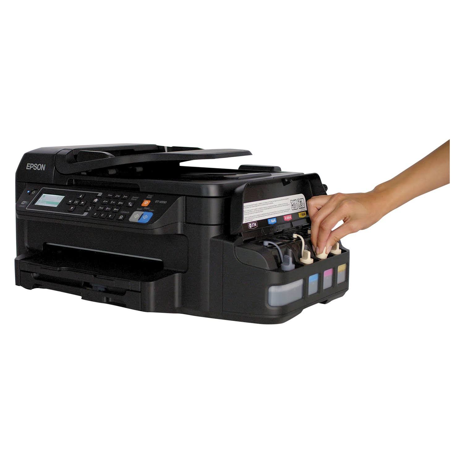 Epson Workforce Et 4550 Ecotank Color Ink Jet Multifunction Printer Hrazda 7593