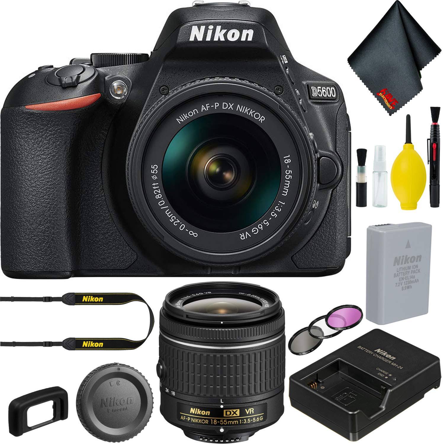 Nikon D5600 DSLR Camera with 1855mm w/ Filter Kit Hrazda