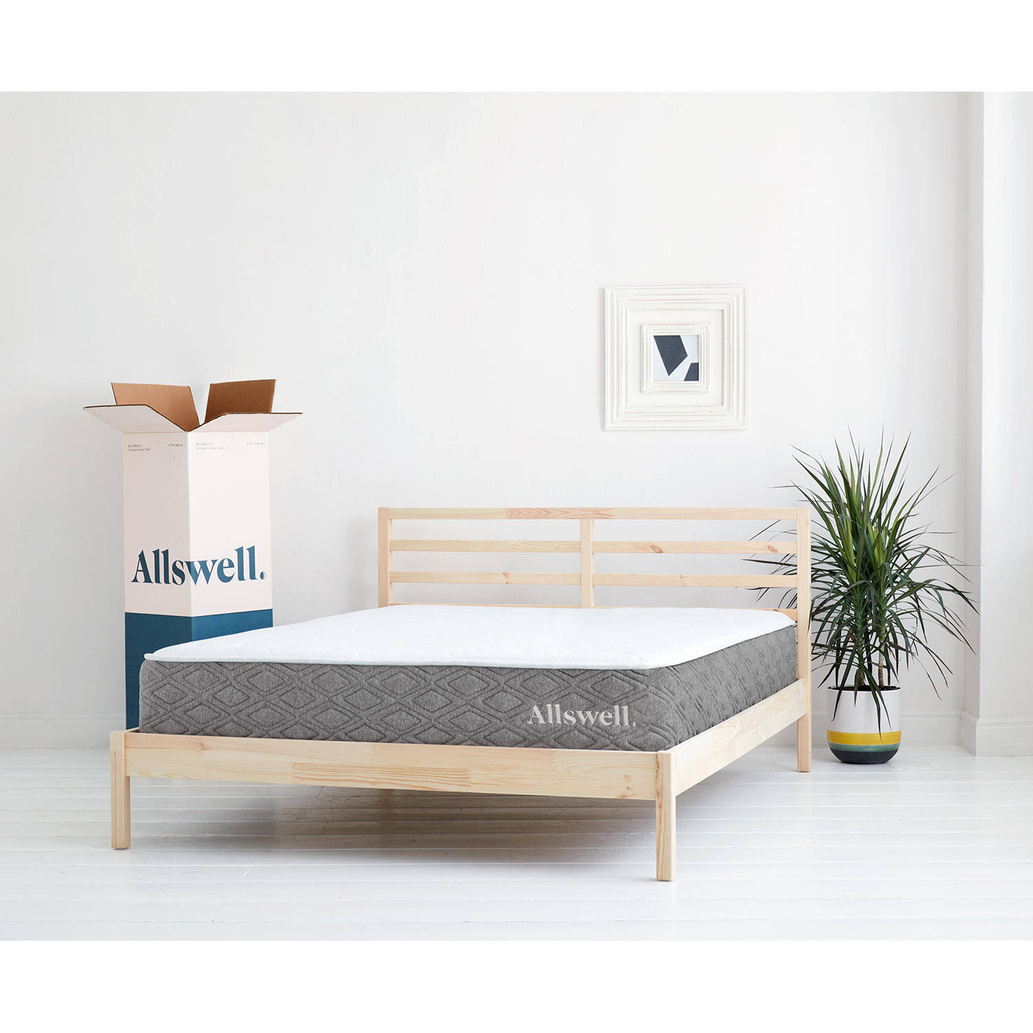 The Allswell Luxe Hybrid 12 inch Bed in A Box Hybrid Mattress - King ...