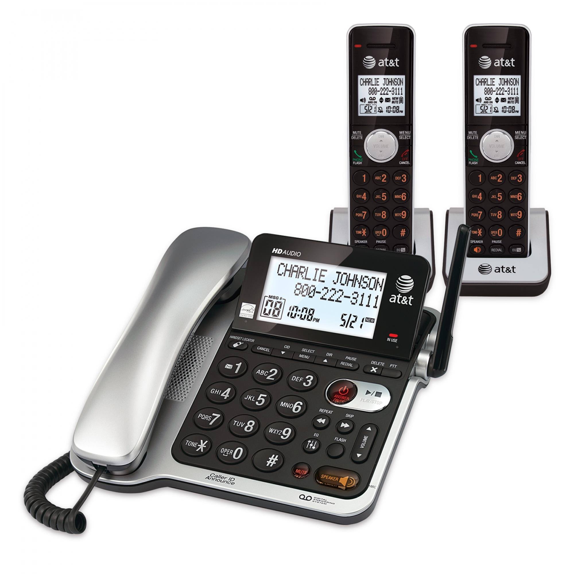 AT&T CL84202 Expandable Phone System with 2 Handsets Hrazda
