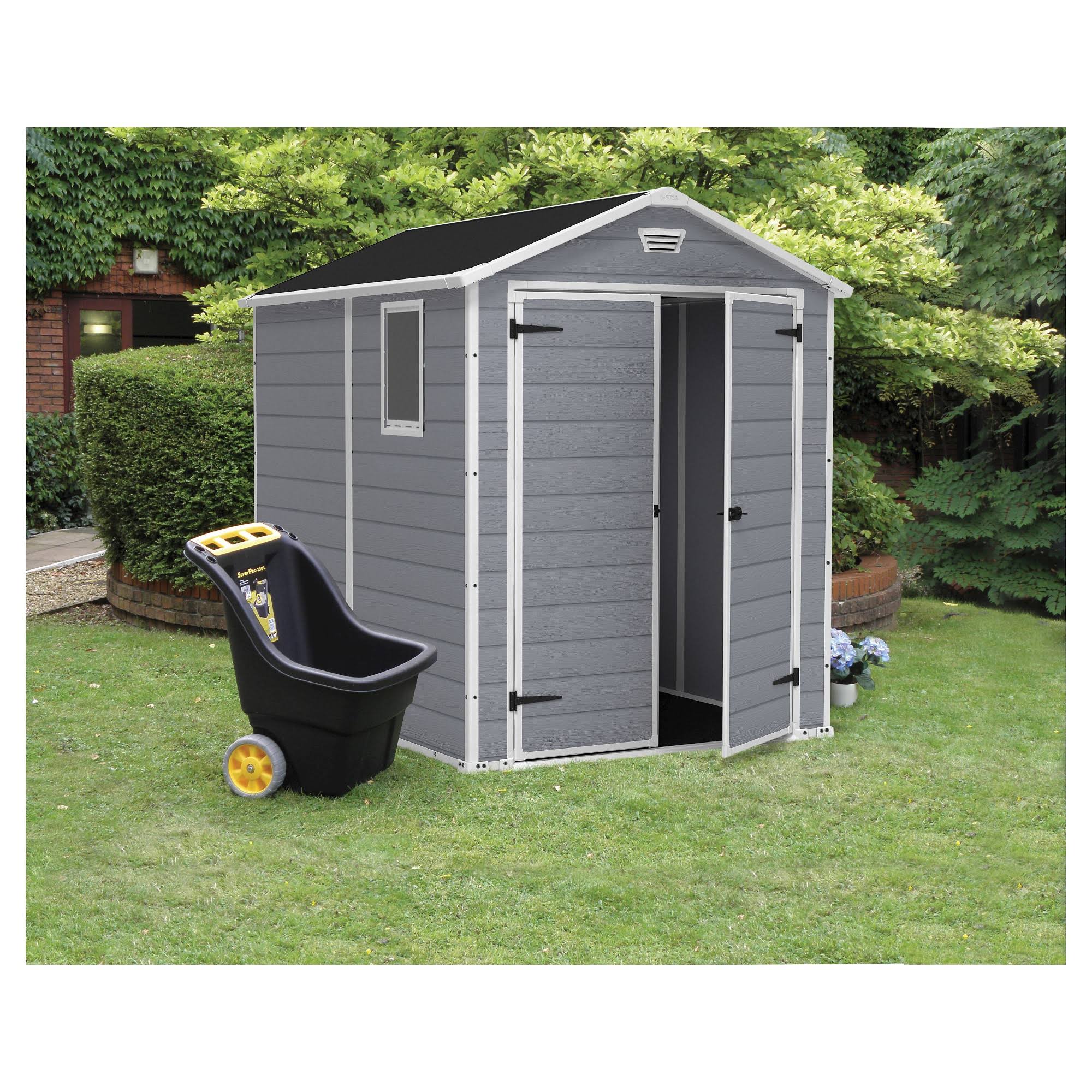 Keter Manor 6 Ft. W X 8 Ft. D Resin Storage Shed - Frgino