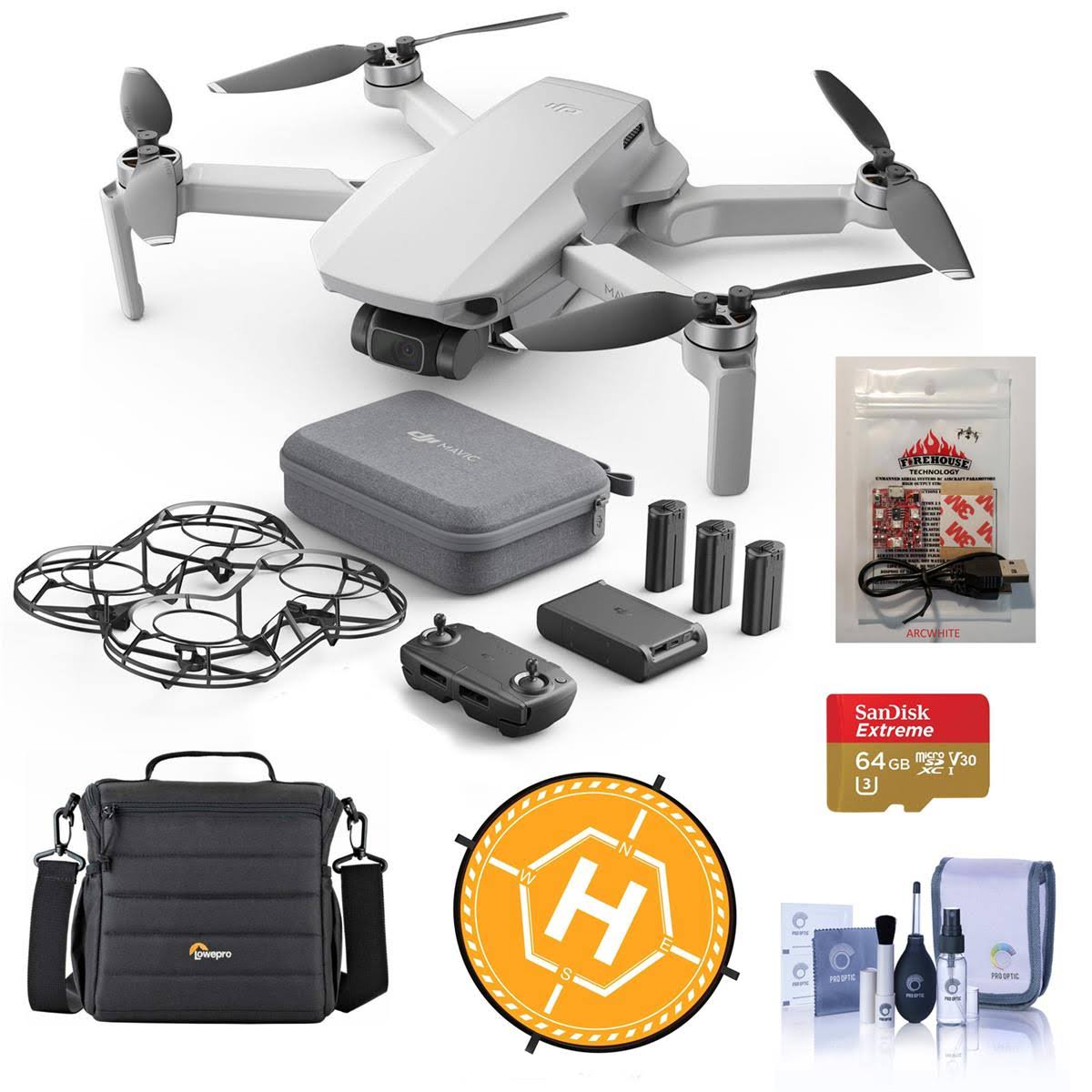 DJI Mavic Mini Fly More Combo Basic Kit with 64GB microSDXC Memory
