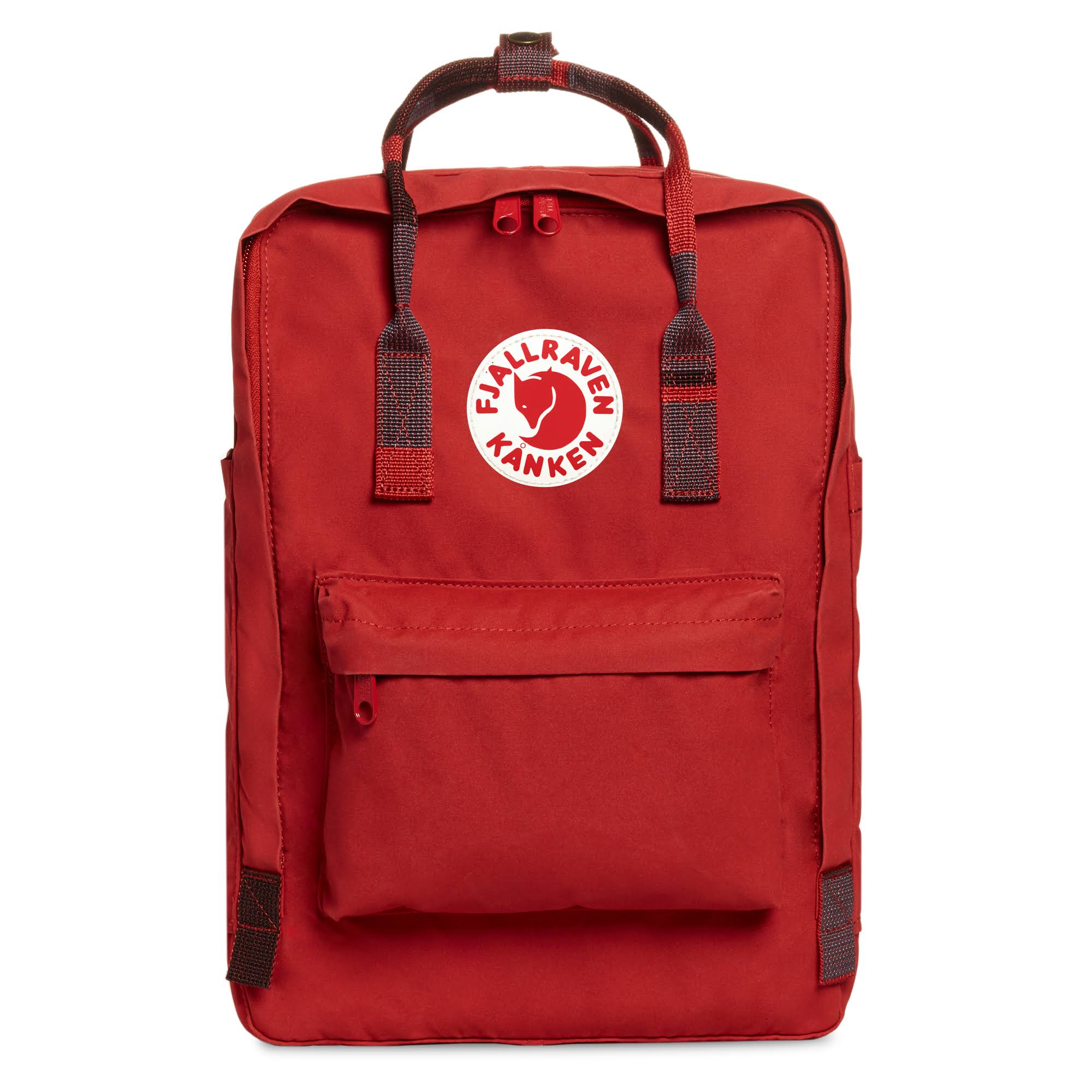 Fjallraven Kanken 13" Laptop Backpack Deep Red/Random Blocked Frgino