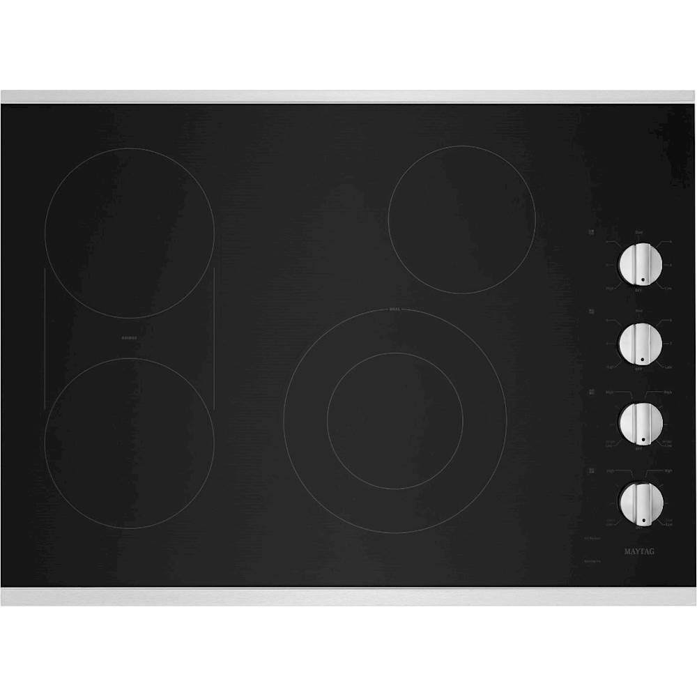 Maytag 30Inch Electric Cooktop with Reversible Grill and Griddle