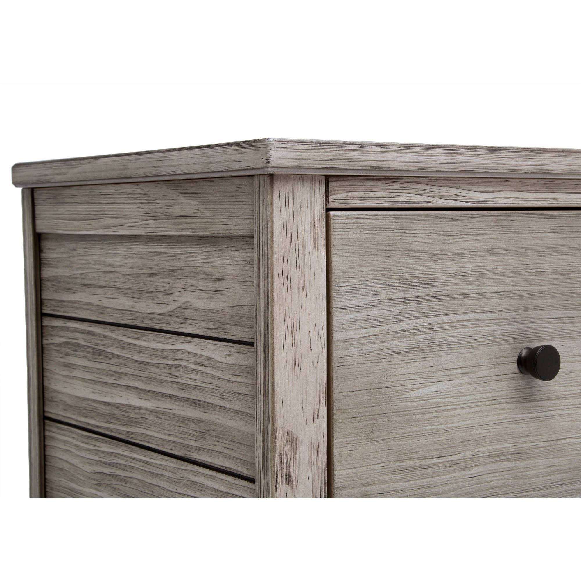 Monterey 4 Drawer Dresser Changer Combo Rustic White Frgino