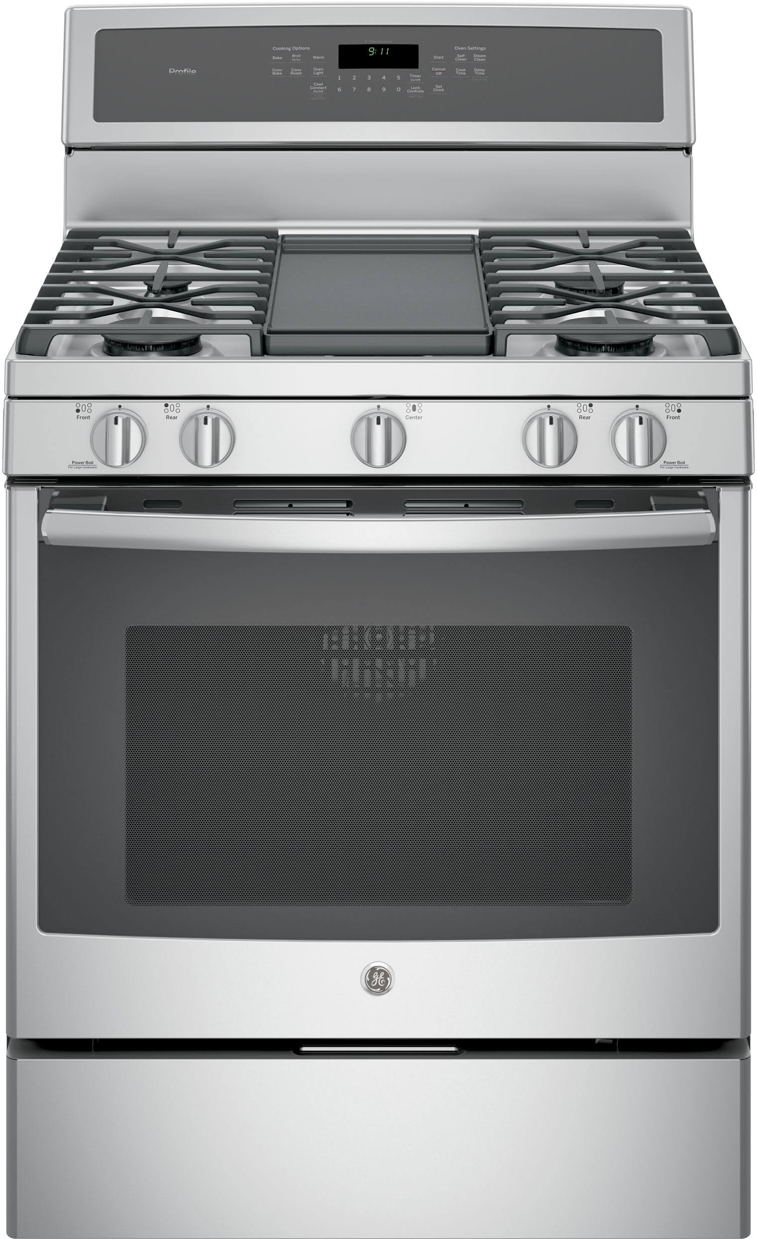 GE Profile 30" Stainless Steel Gas Convection Range Frgino