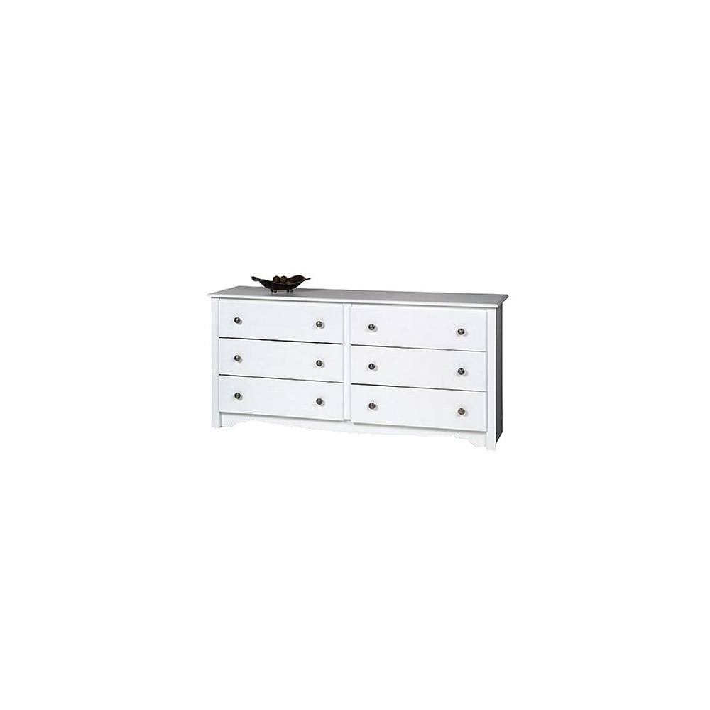 Prepac Monterey 6-Drawer Dresser - White - Hrazda