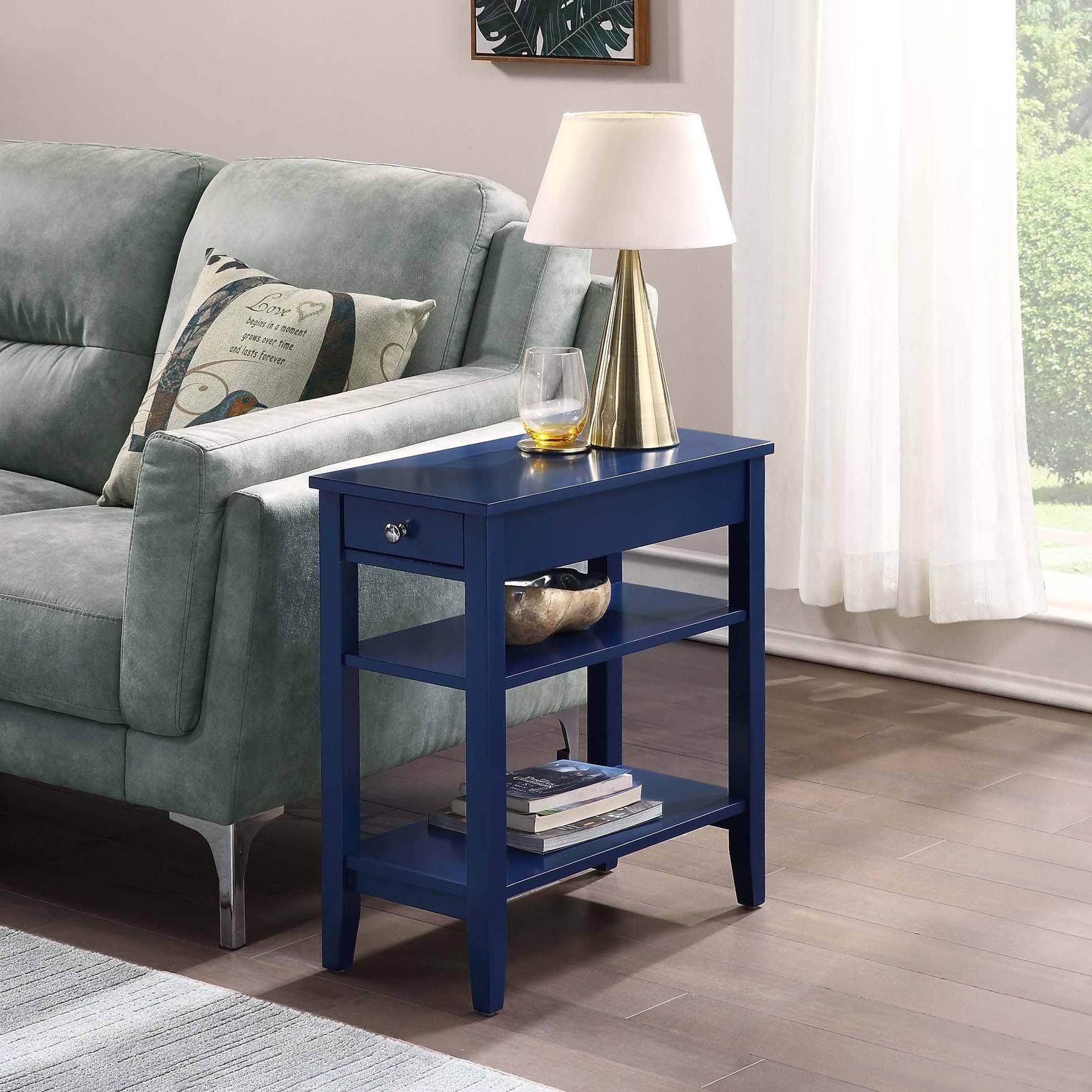 Copper Grove Aubrieta 3Tier SingleDrawer End Table 3 and 4 Legs