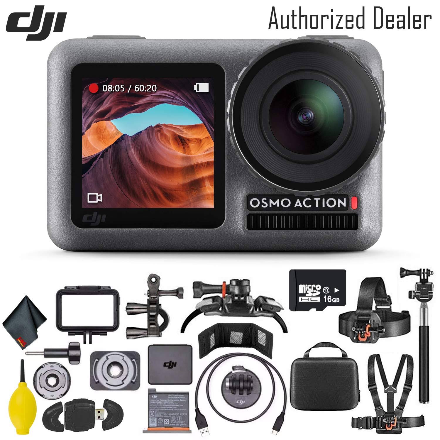 DJI Osmo Action 4K Camera 64GB Micro SD Memory Card Mounting Kit