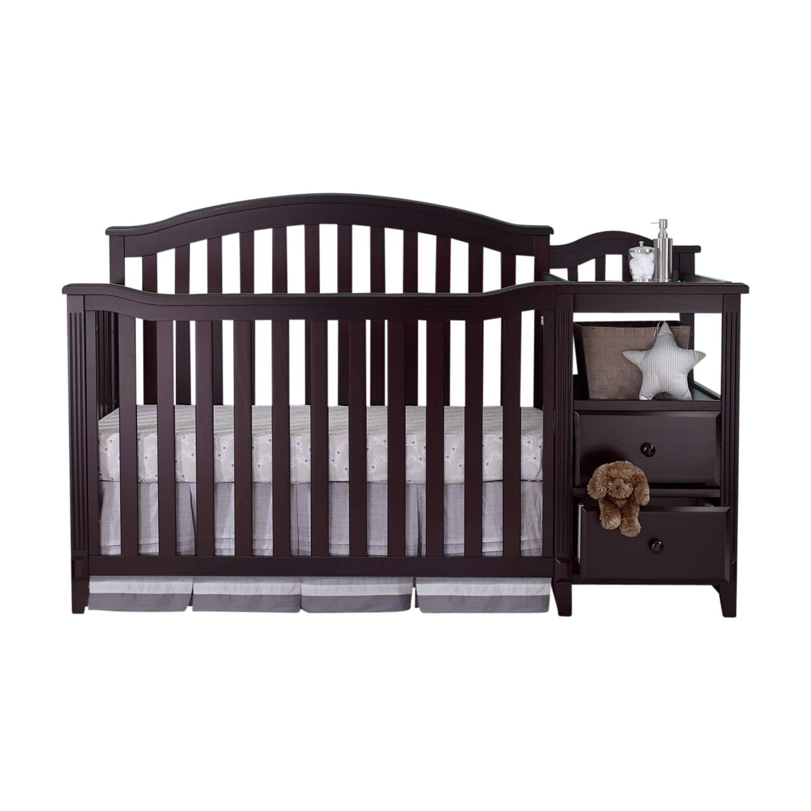 Sorelle Berkley 4 in 1 Crib and Changer Espresso Frgino