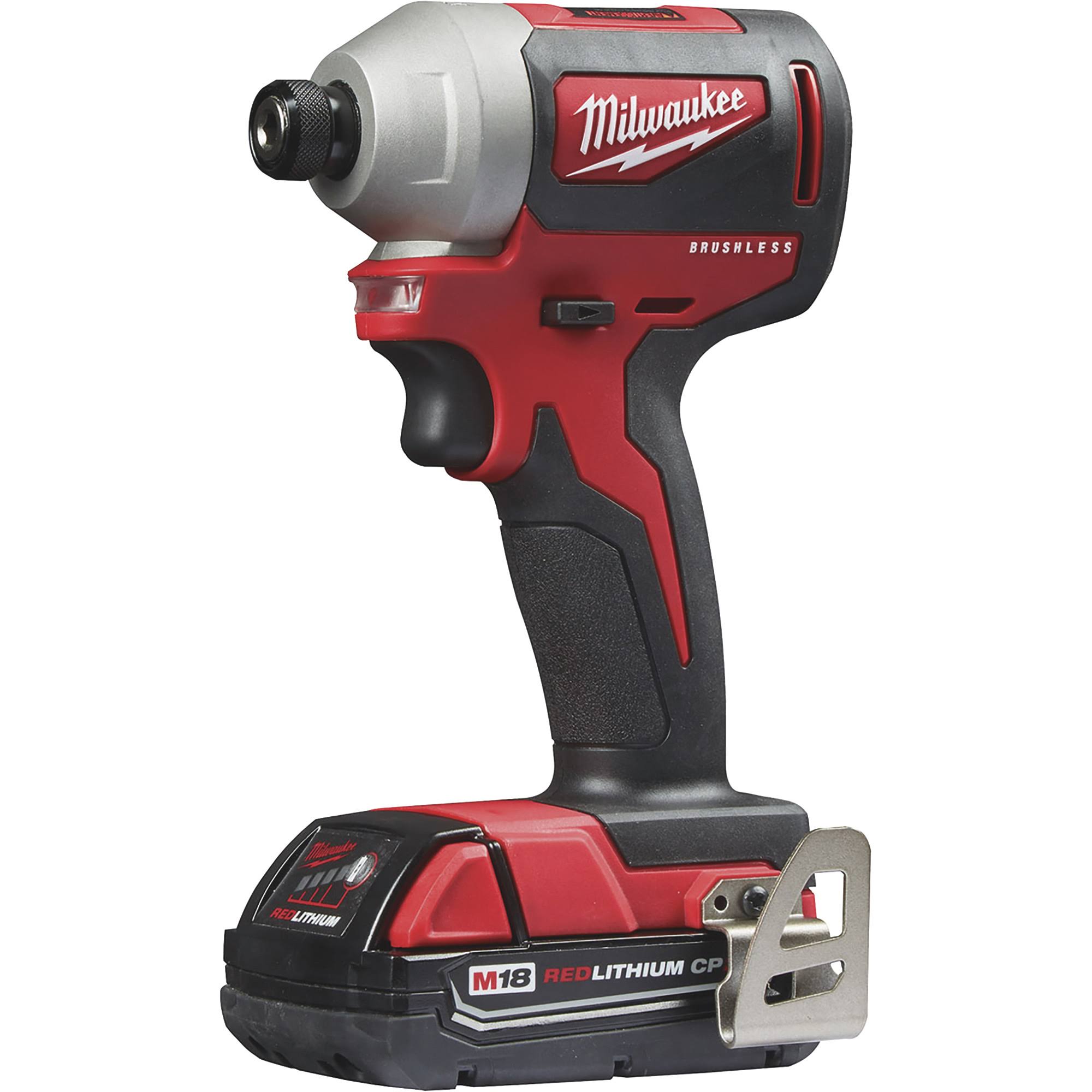 Milwaukee 2892-22ct M18 Compact Brushless 2-tool Combo Kit, Drill 