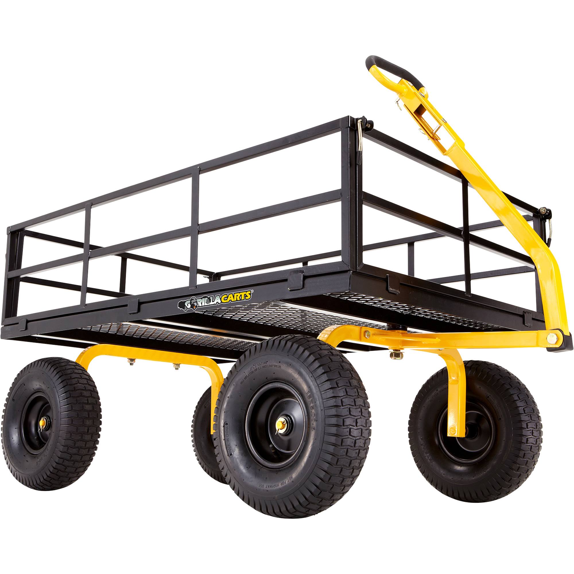 Gorilla Carts HeavyDuty Steel Utility Cart with Removable
