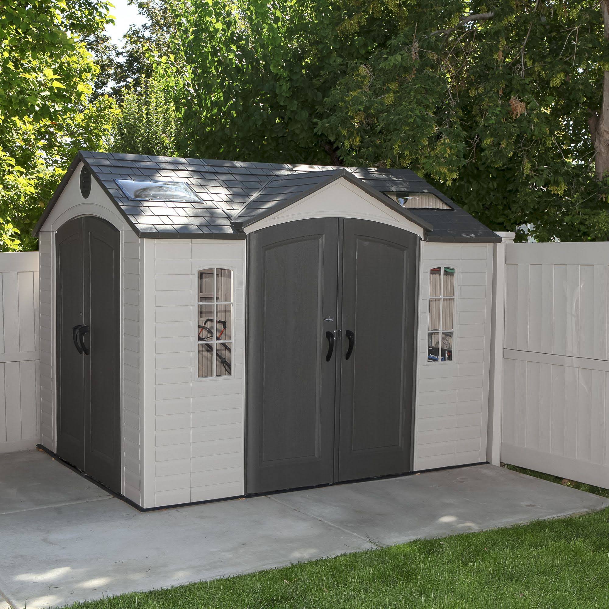 Lifetime Dual-Entry Garden Shed - 10' x 8' - Hrazda